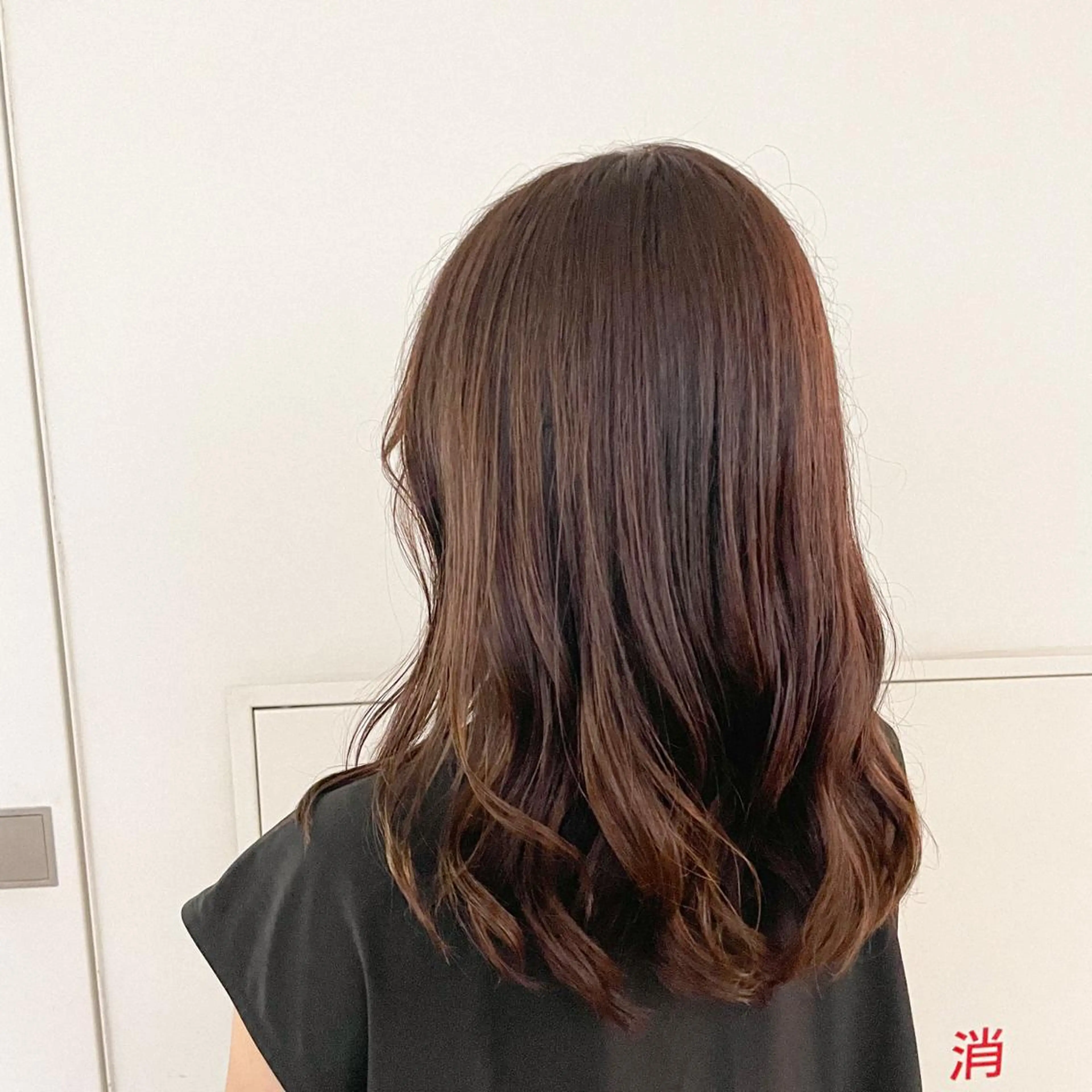 セミロング 落合 美穂のヘアスタイル