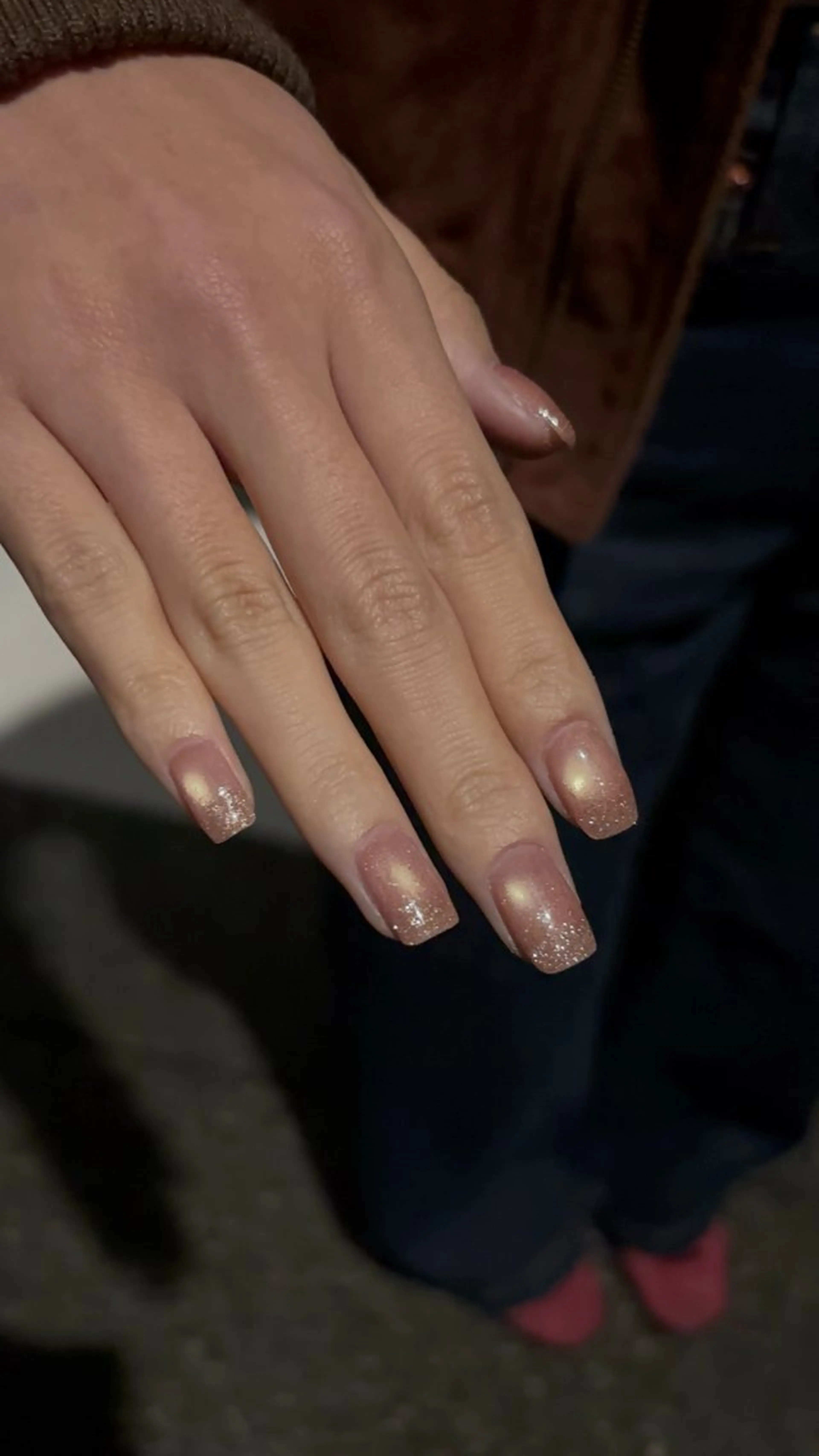 ネイル ラメ(グリッター) ラメグラデーション マグネットネイル ハンドネイル フットネイル aimé HIKARUのネイルデザイン