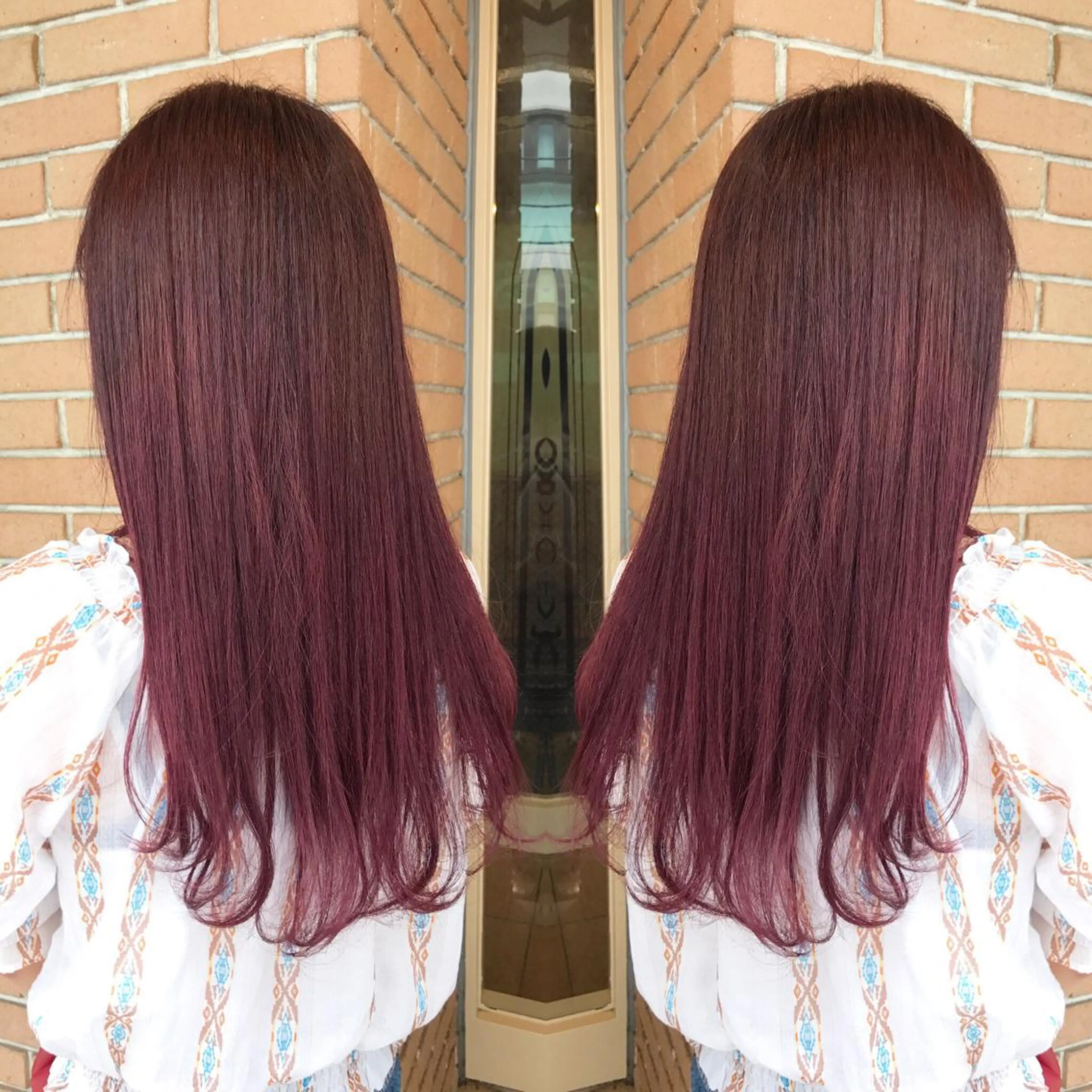 セミロング カラー パーマ ヘアアレンジ メンズ キッズ ネイル マツエク・マツパ ダブルカラー ピンクカラー カラーマツエク ピンク サロンドミルク 原宿のヘアスタイル