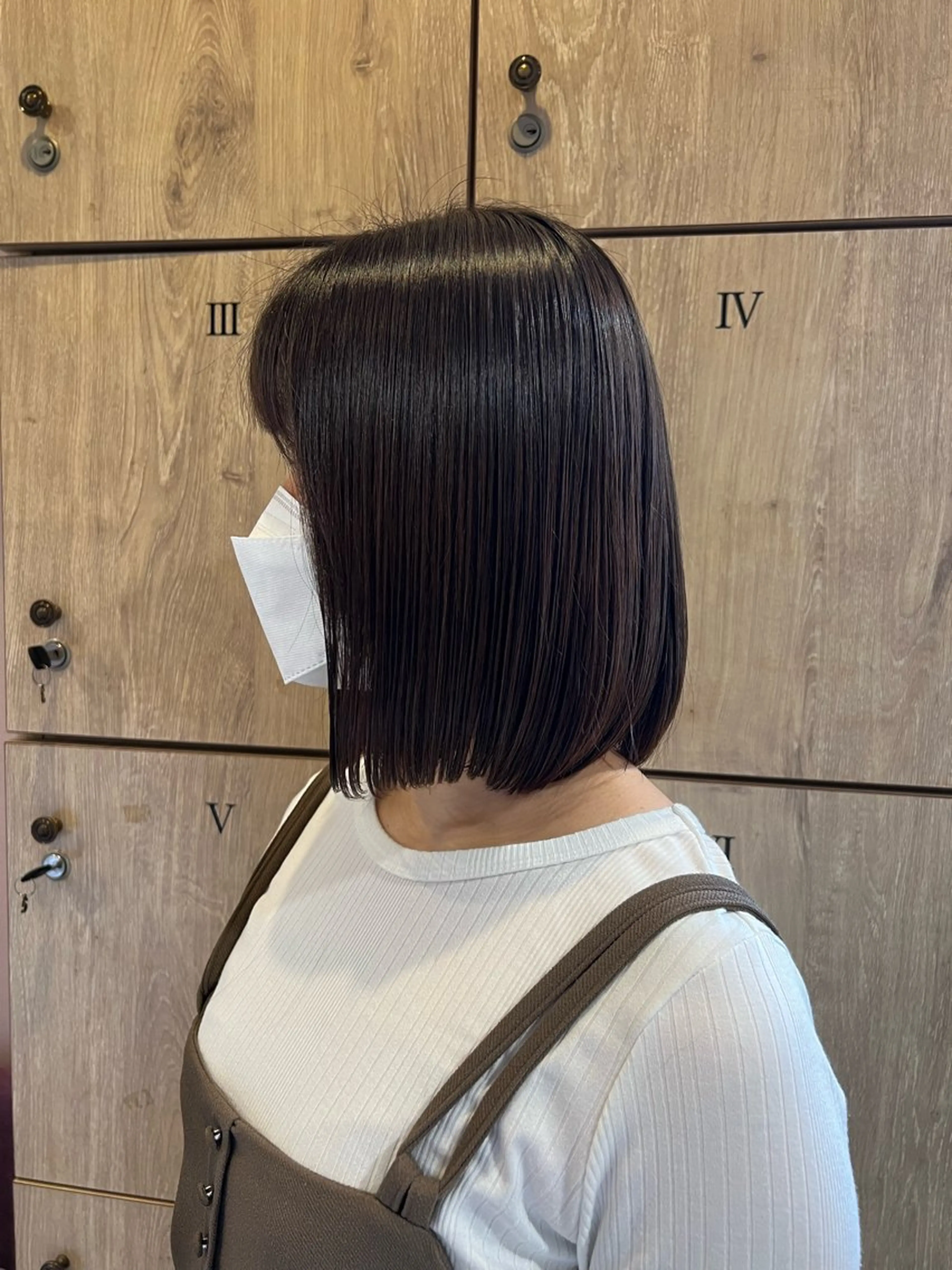 ミディアム カラー れいな🌼 ボブ･艶カラー🌼のヘアスタイル