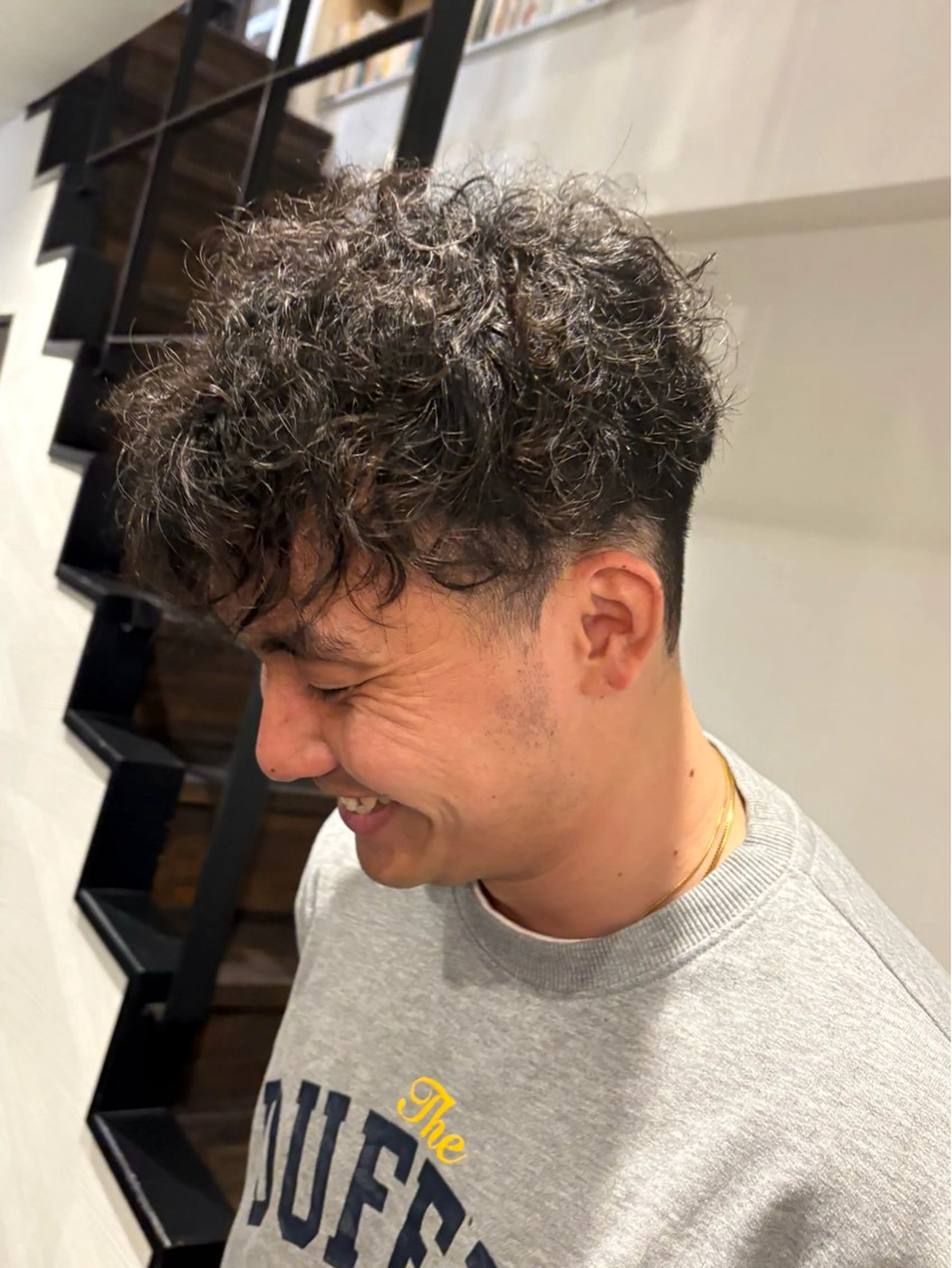 【style change👨🏻‍🦱⚡️】メンズカット➕パーマ➕3stepトリートメントの写真