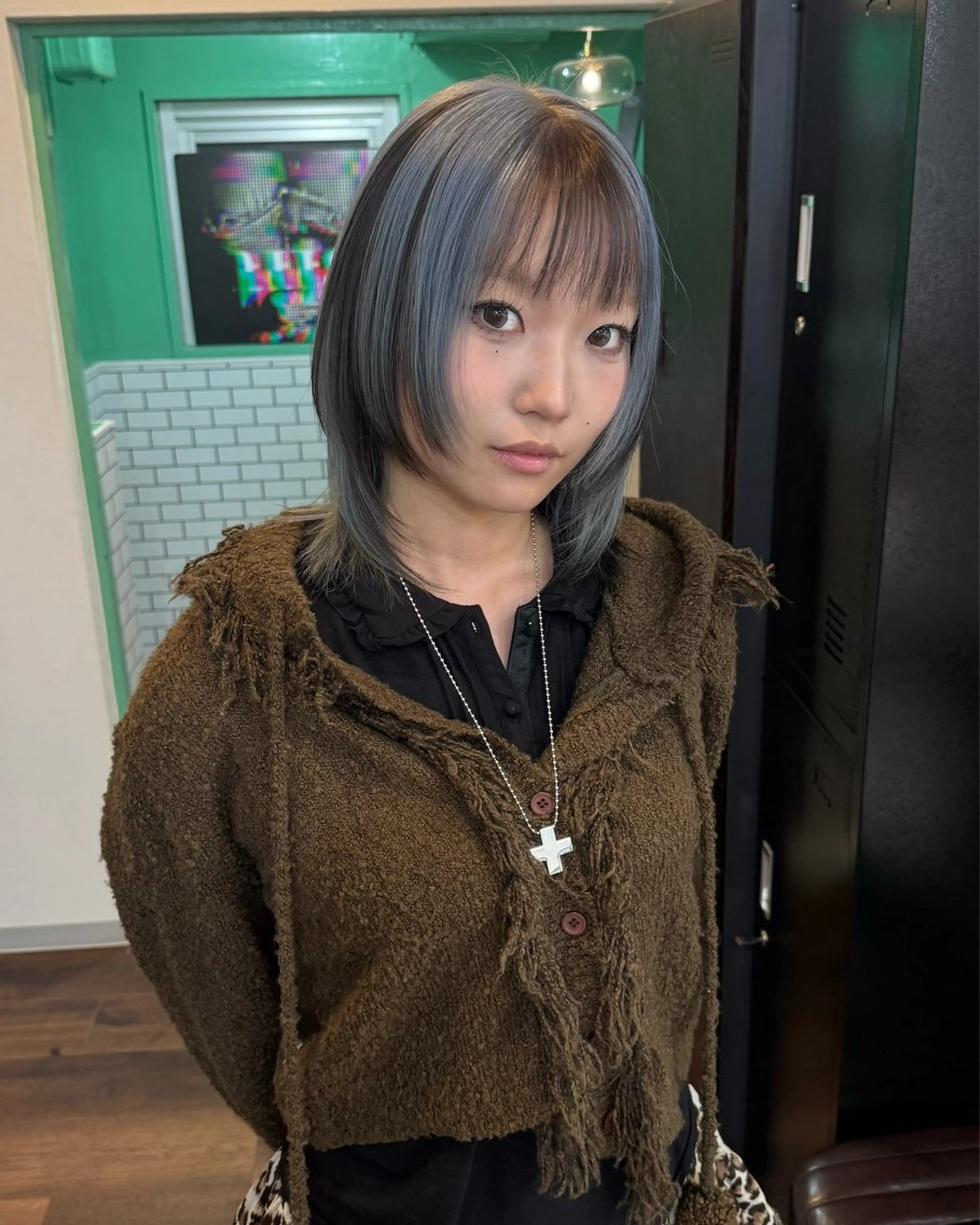 ミディアム ヘアカラー ハッシュカット🎀 MIYU💖のヘアスタイル