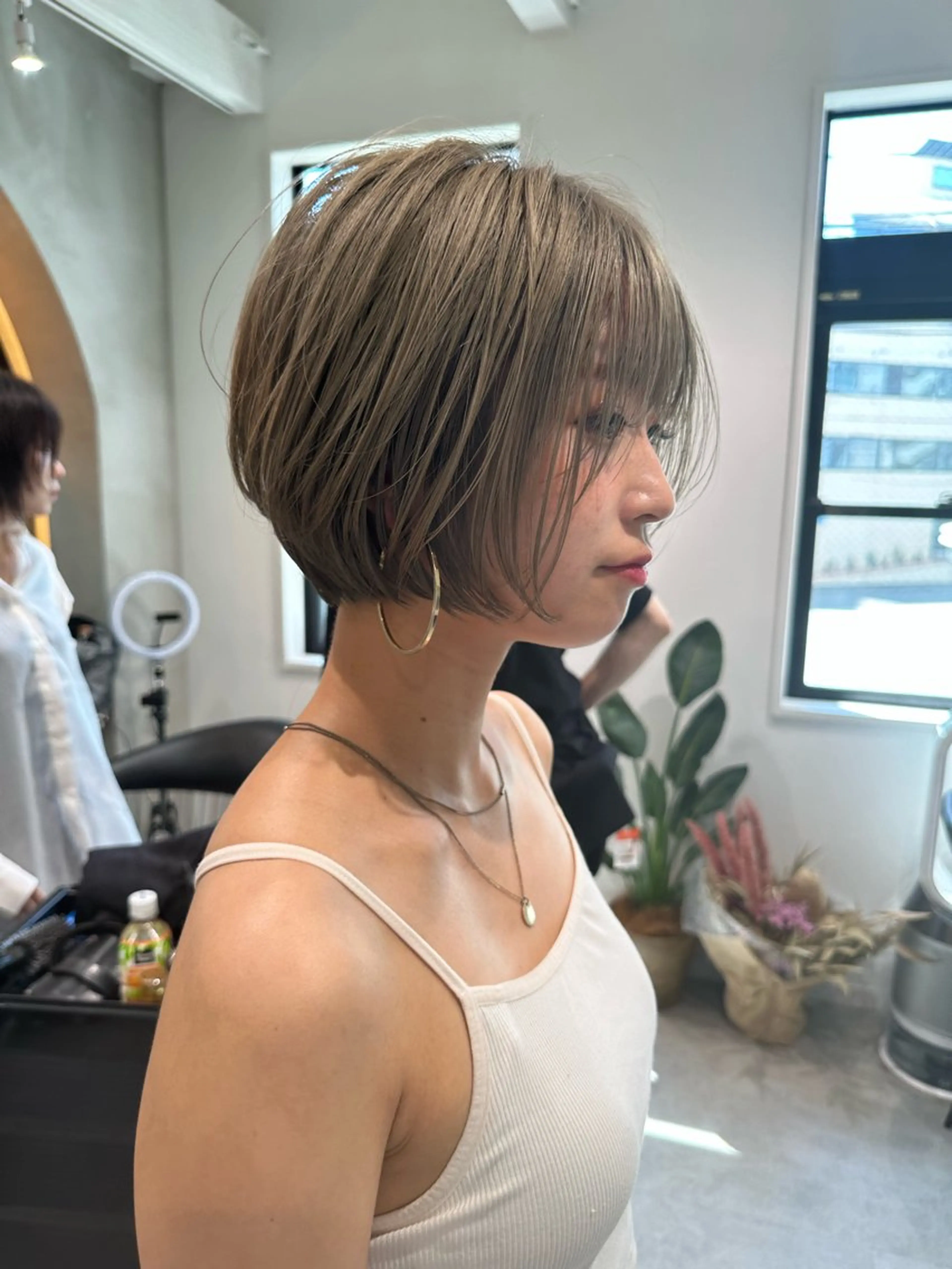 ショート ショートヘア 小顔カット ヘアカラー トリートメント ヘッドスパ taiga レイヤー /髪質改善/矯正🌈のヘアスタイル