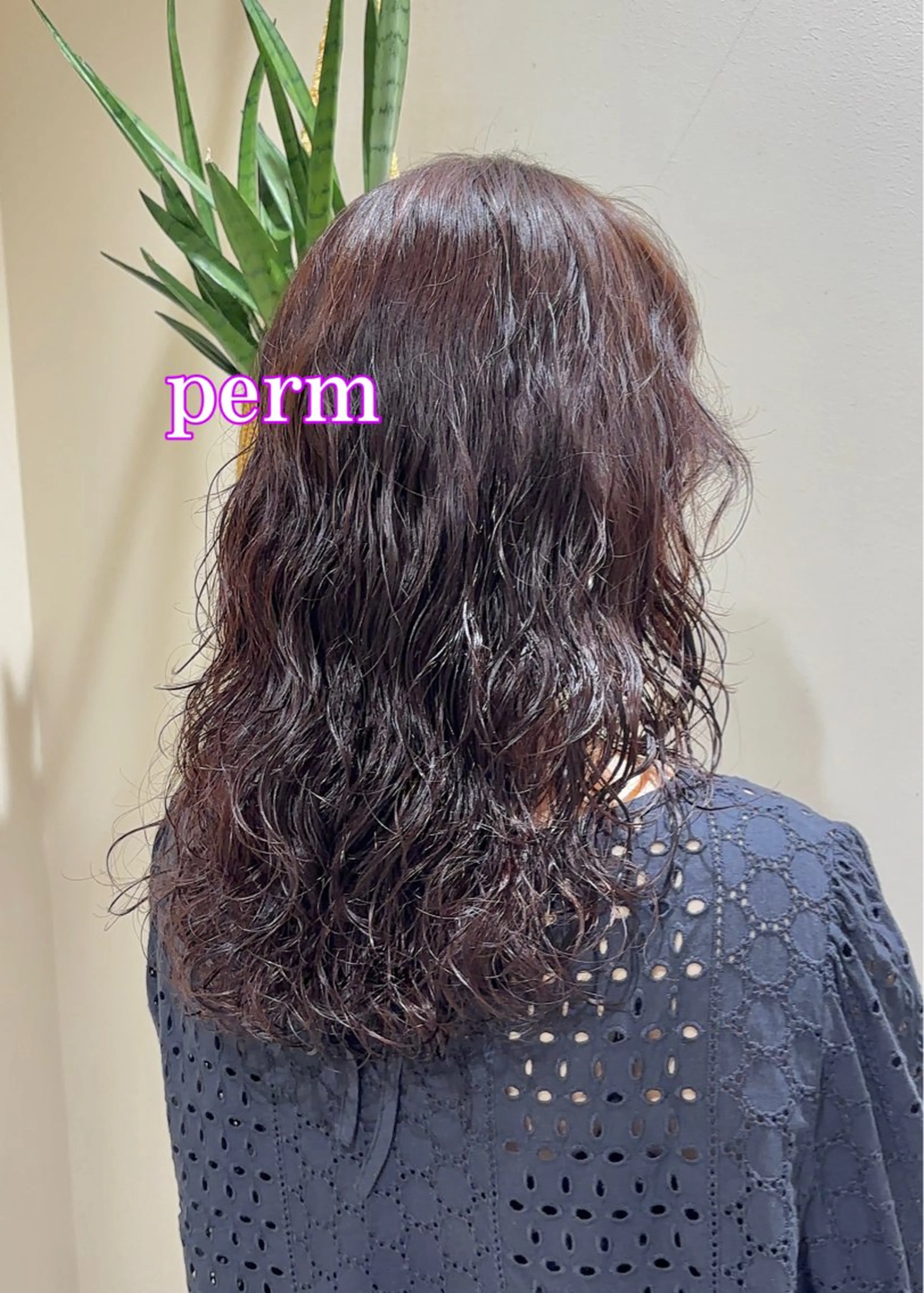 ロング パーマ カット パーマ CYAN.栄店所属・パーマ/髪質改善 【榎本千夏】のヘアスタイル