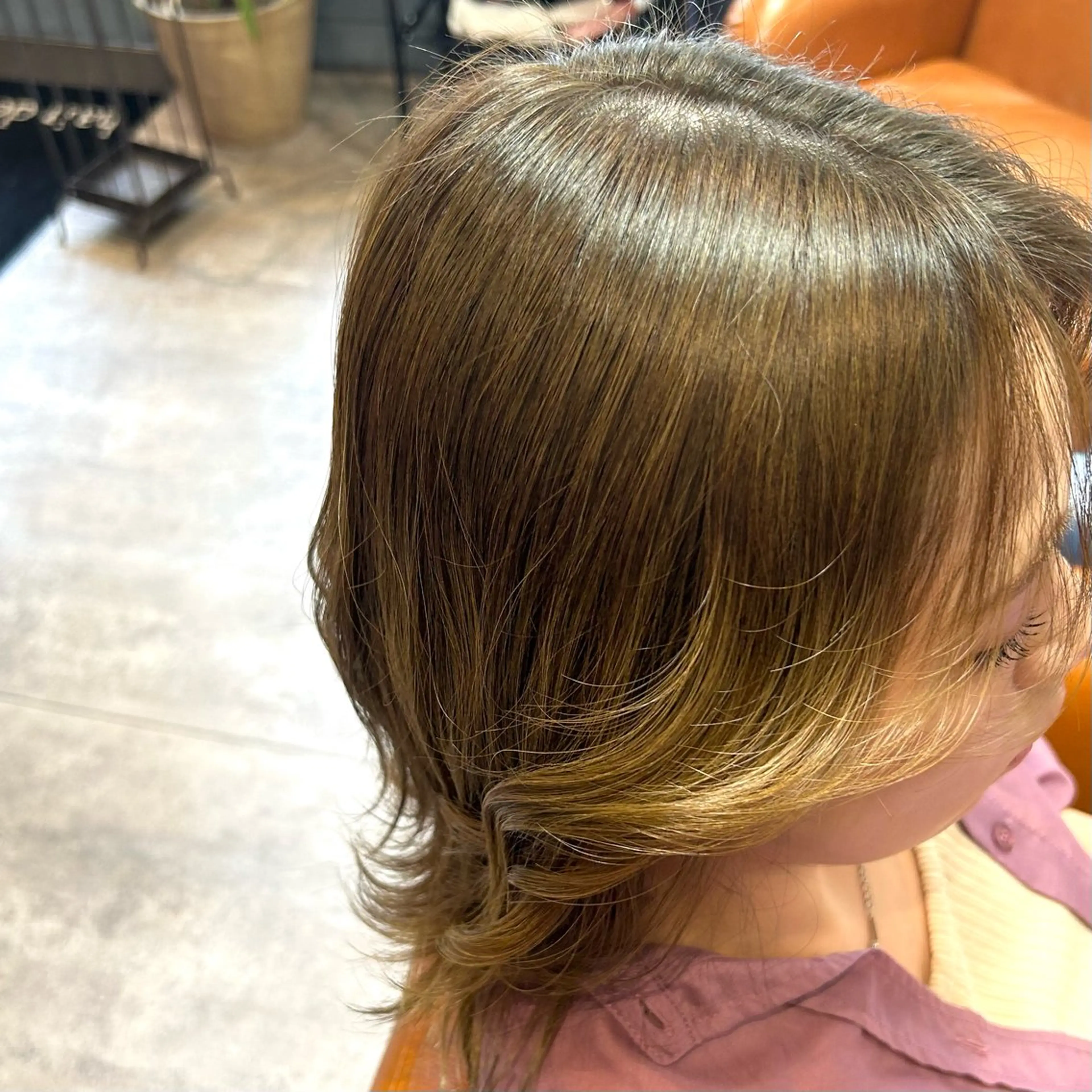 ミディアム カラー オリーブカラー ヘアカラー トリートメント HARE nene🐿🍡のヘアスタイル