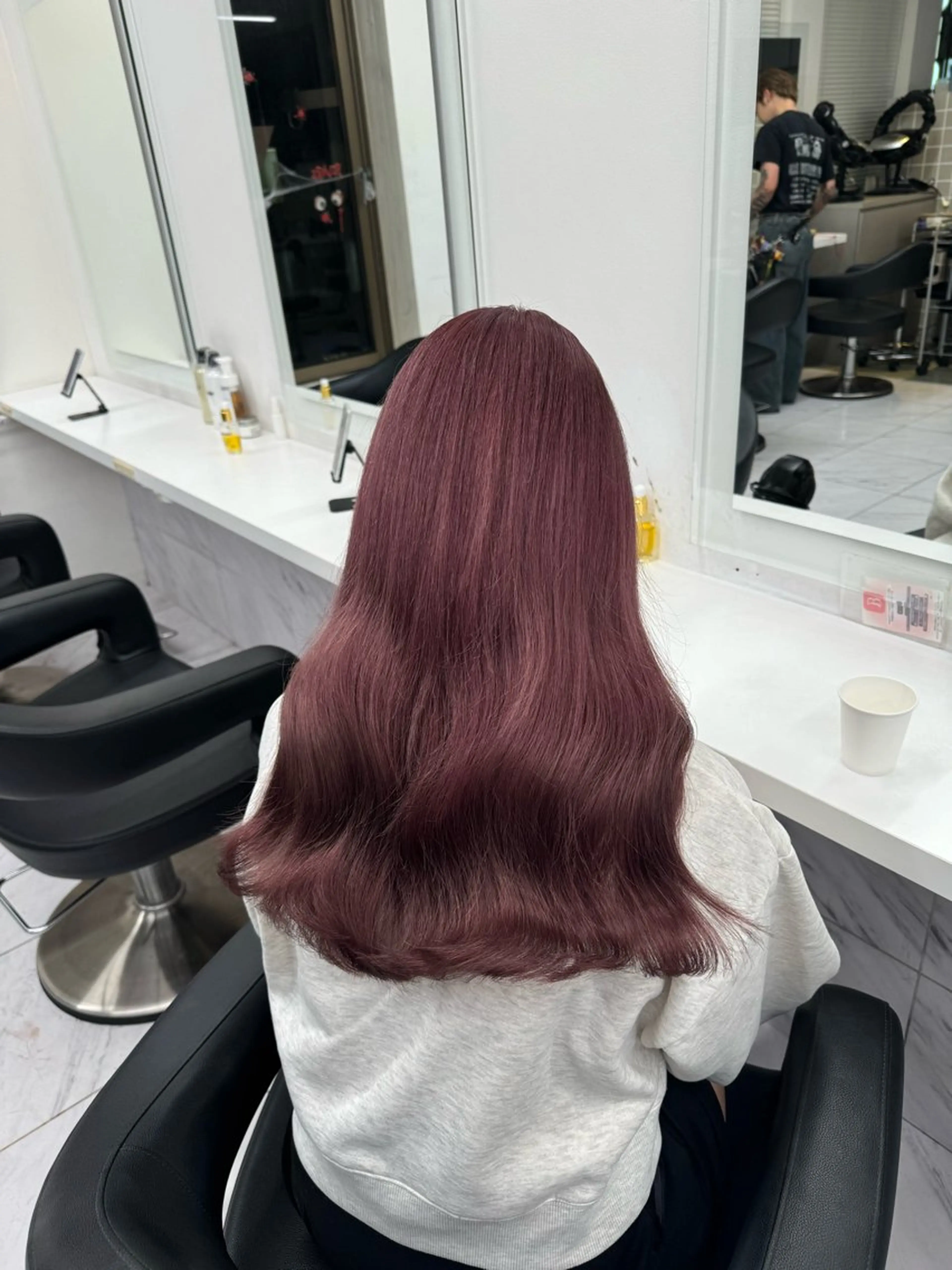 ロング カラー パーマ ヘアアレンジ メンズ キッズ 韓国系🇰🇷🩶 艶暗髪/MEIのヘアスタイル