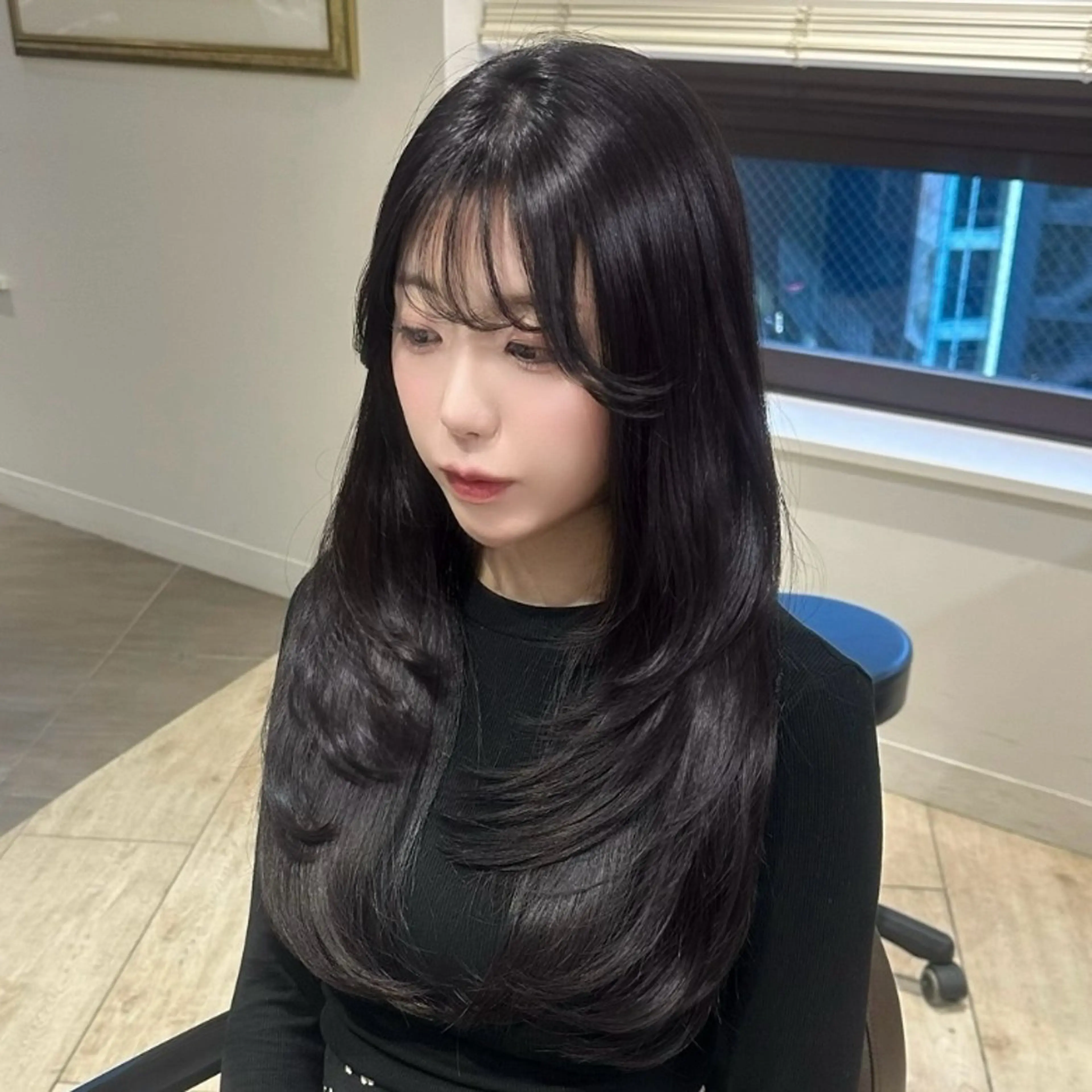 ロング レイヤーカット カット ヘアカラー トリートメント 💎レイヤー.ツヤ髪 /AYAKI💎のヘアスタイル