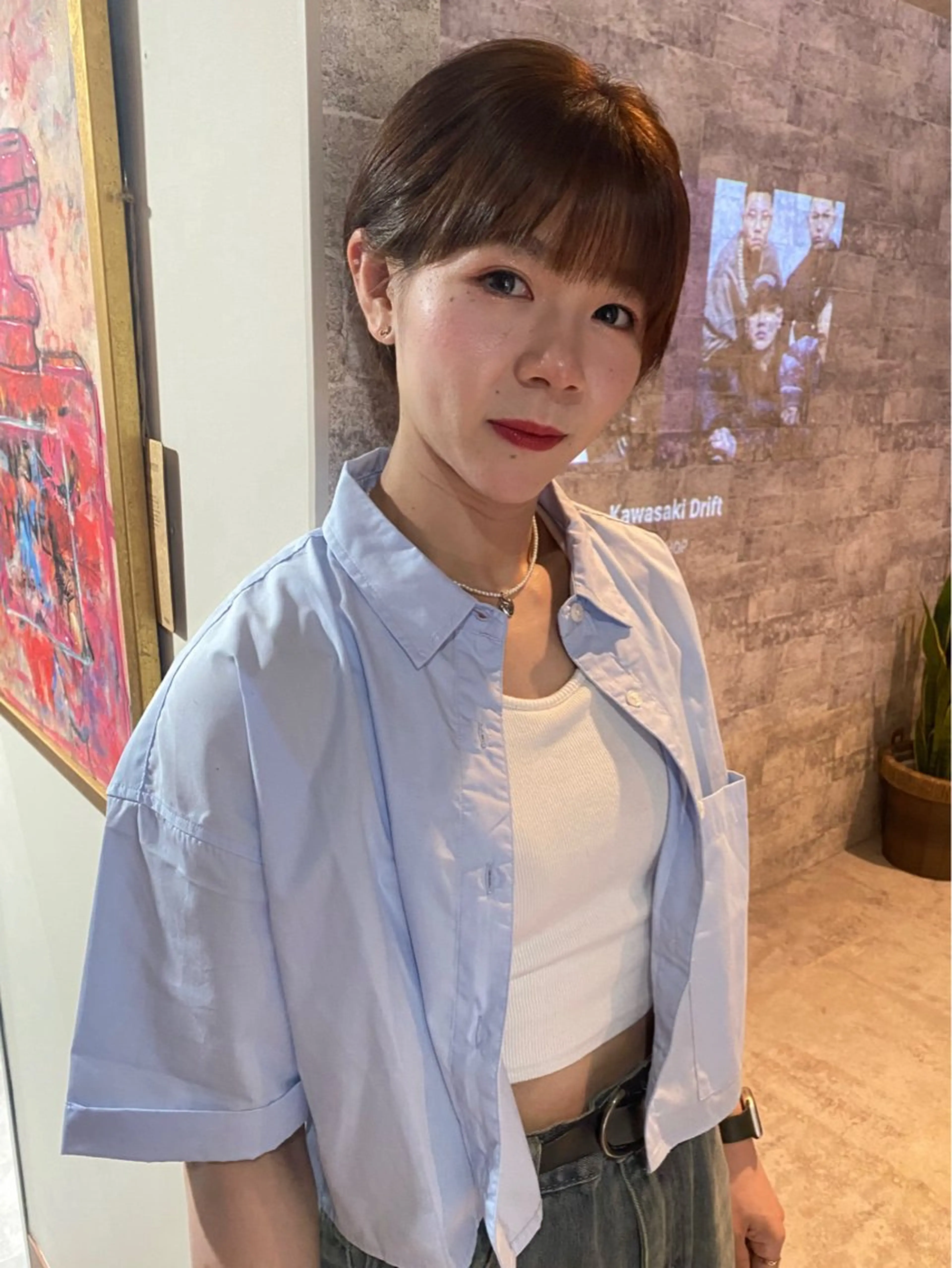 ショート カラー パーマ ブリーチ ブリーチなしカラー カット ヘアカラー 縮毛矯正 トリートメント mai / linoah˚✧のヘアスタイル