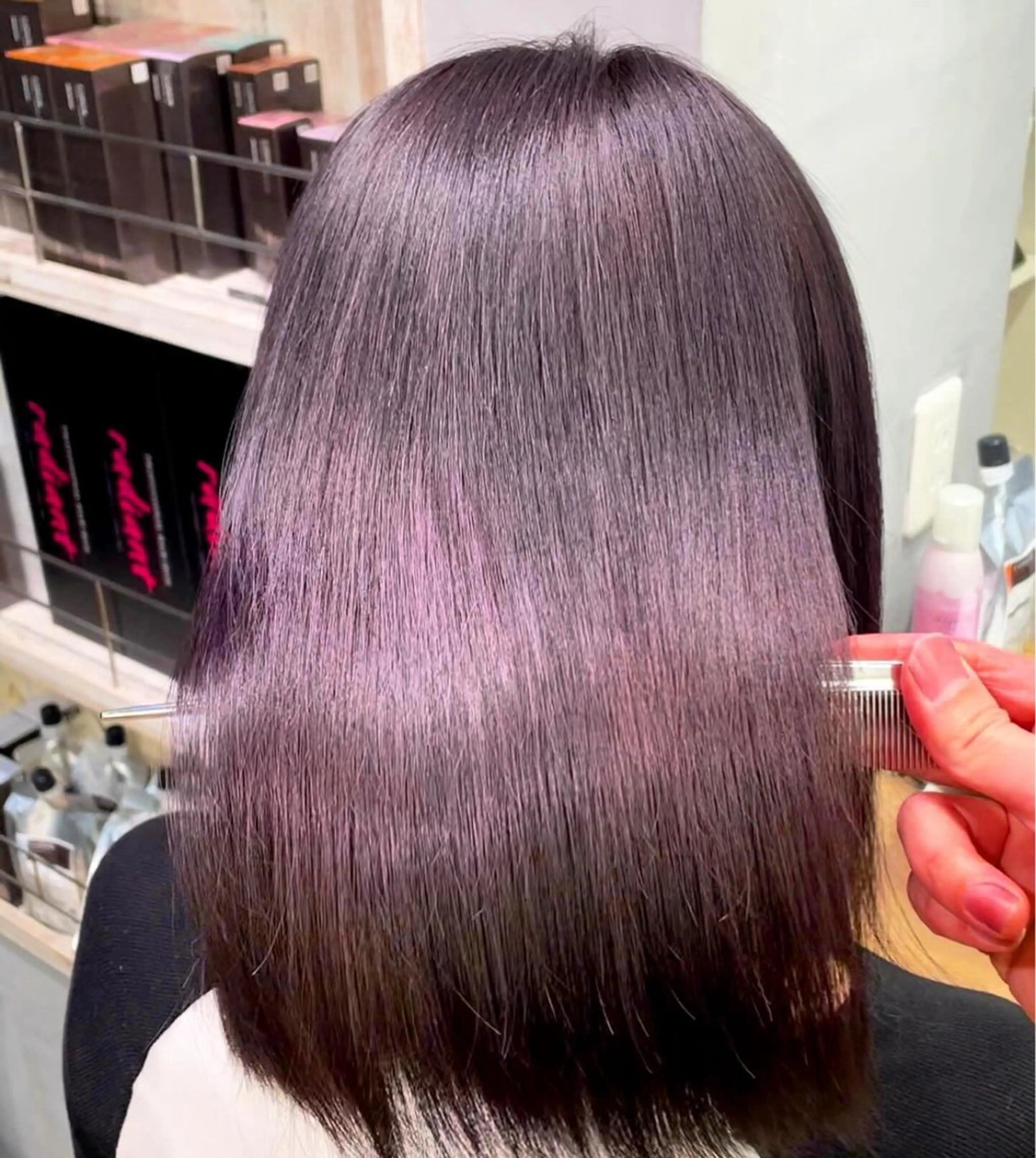 カラー 髪質改善レイヤー/ 雨のヘアスタイル