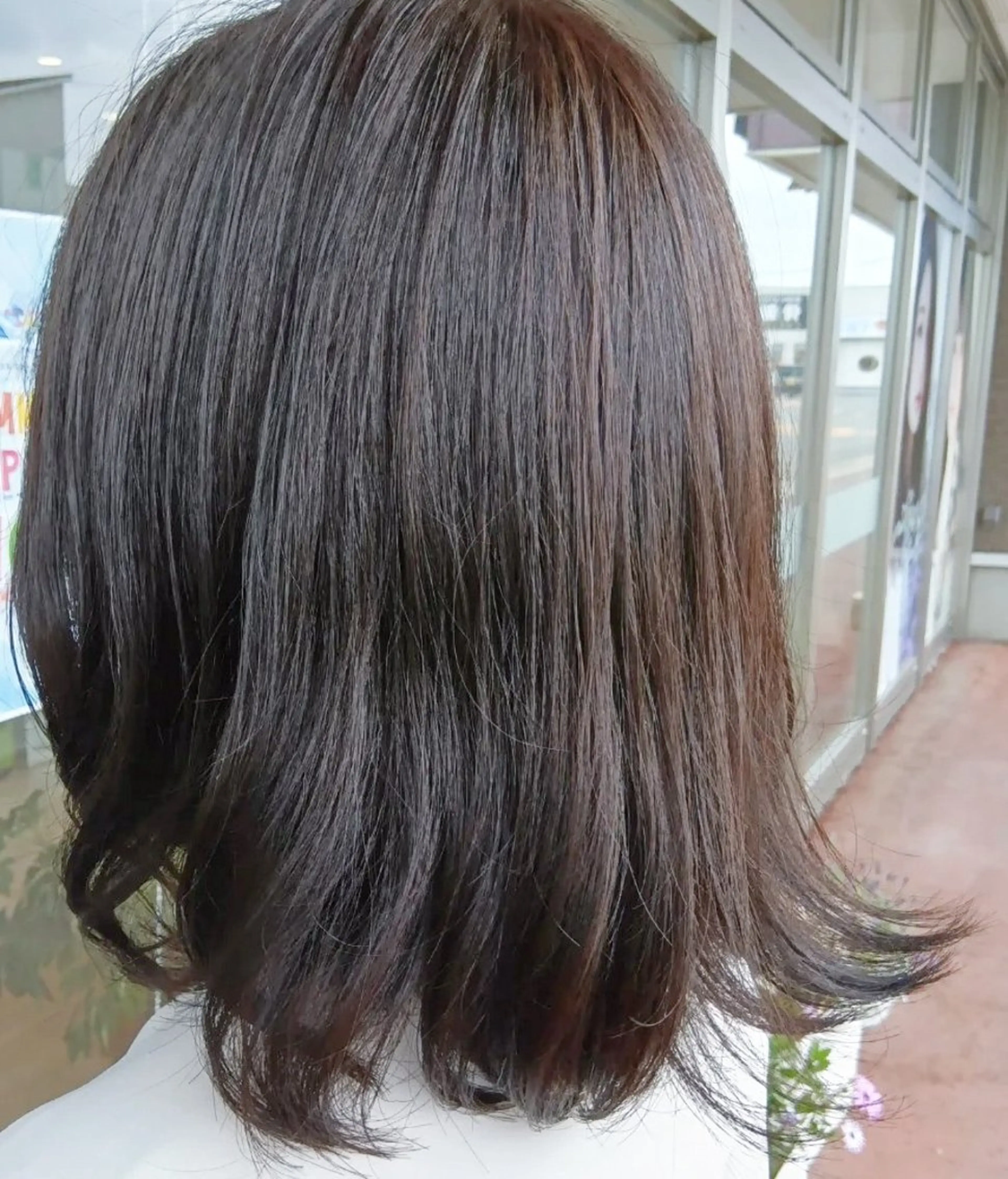 カラー ブラウンカラー ショコラブラウン 透明感カラー ボブ 深田 和瑛のヘアスタイル