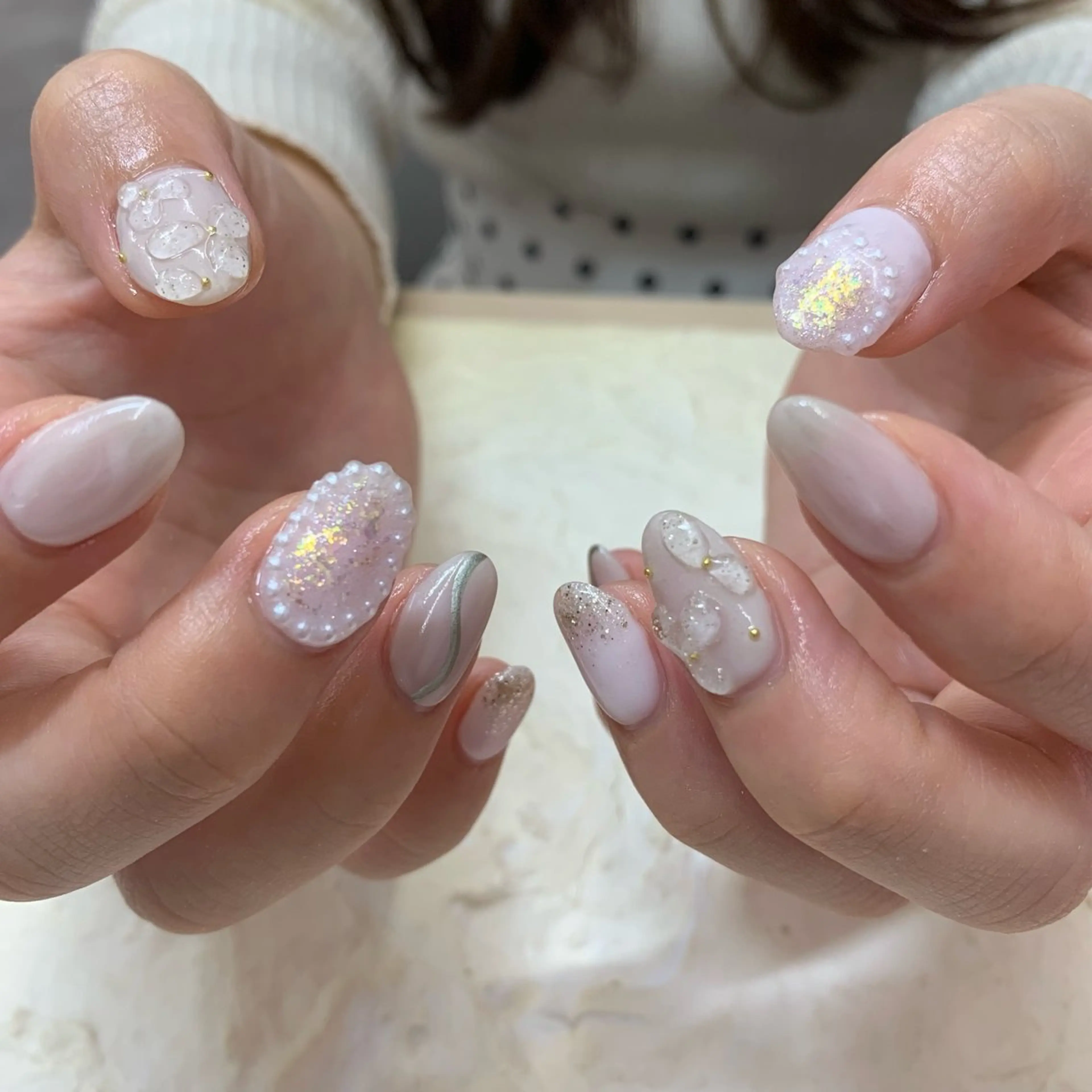 ネイル ぷっくりネイル マキノ ユイのネイルデザイン