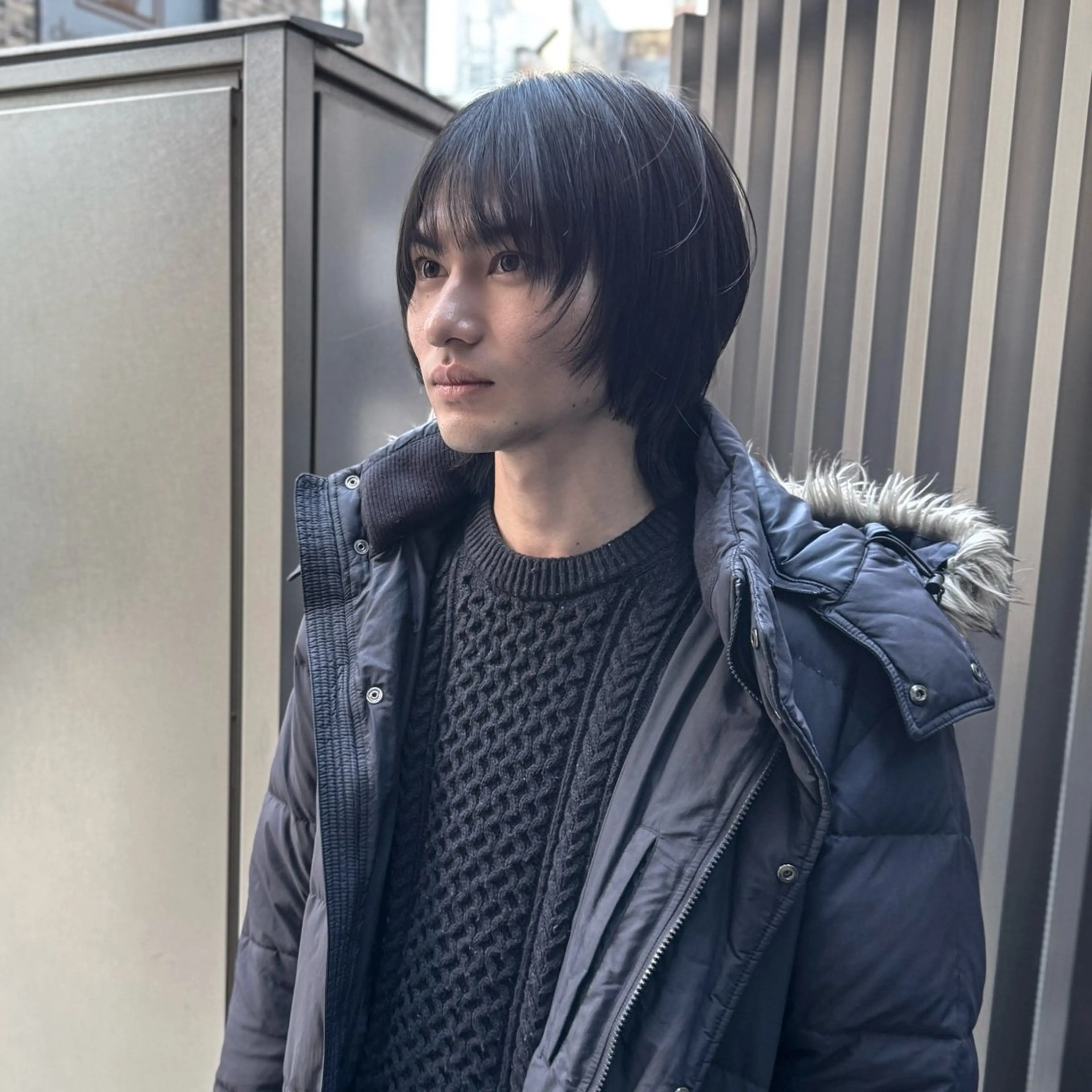 ミディアム ボブ レイヤーカット カット メンズミディアム☁️ ✨ナチュラル/下村迅のヘアスタイル