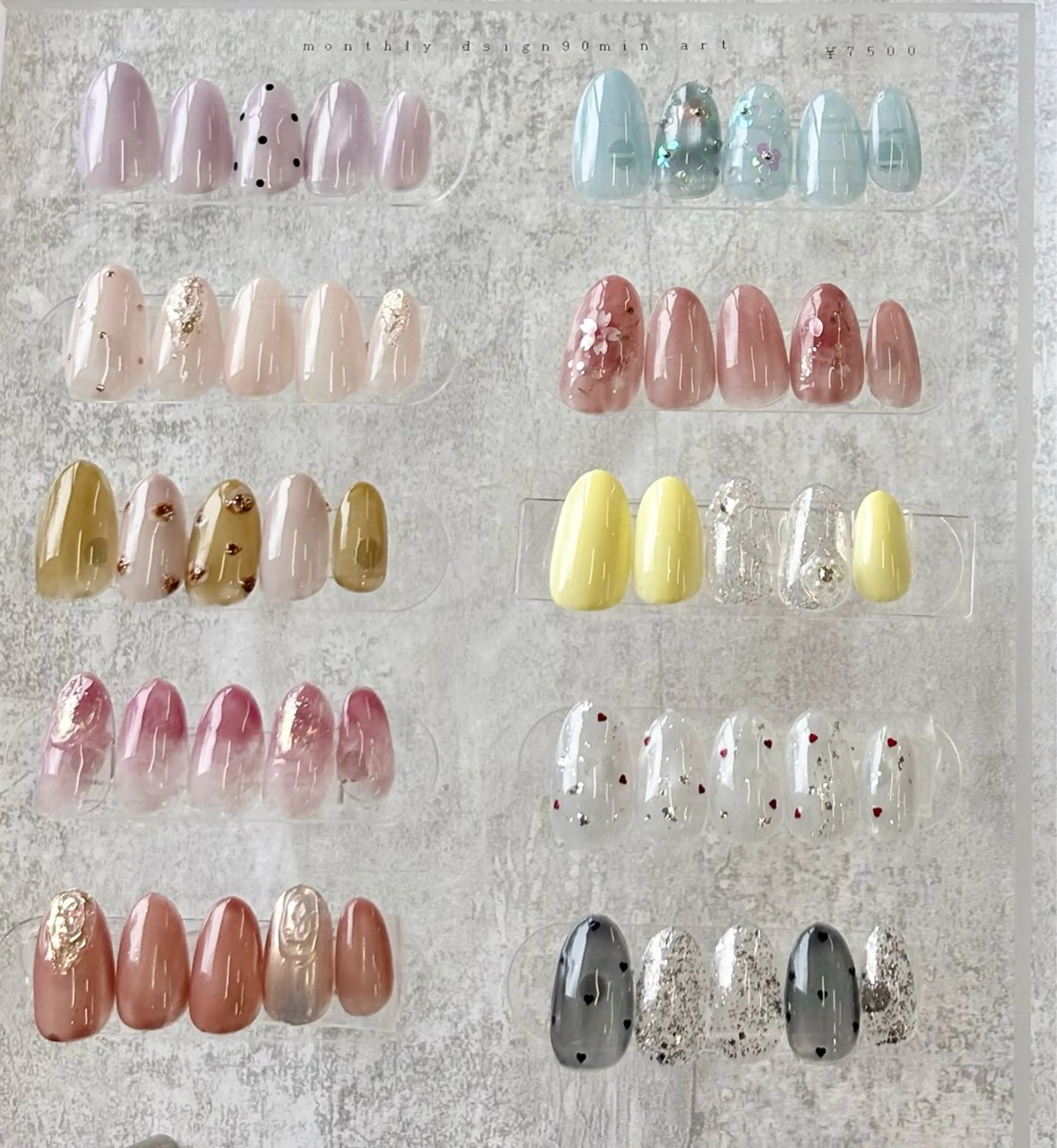 ⭐️ご新規様限定⭐️ 定額90minアート（Simple）程度目安  6000円【ネイルオフ･ケア込み】の写真