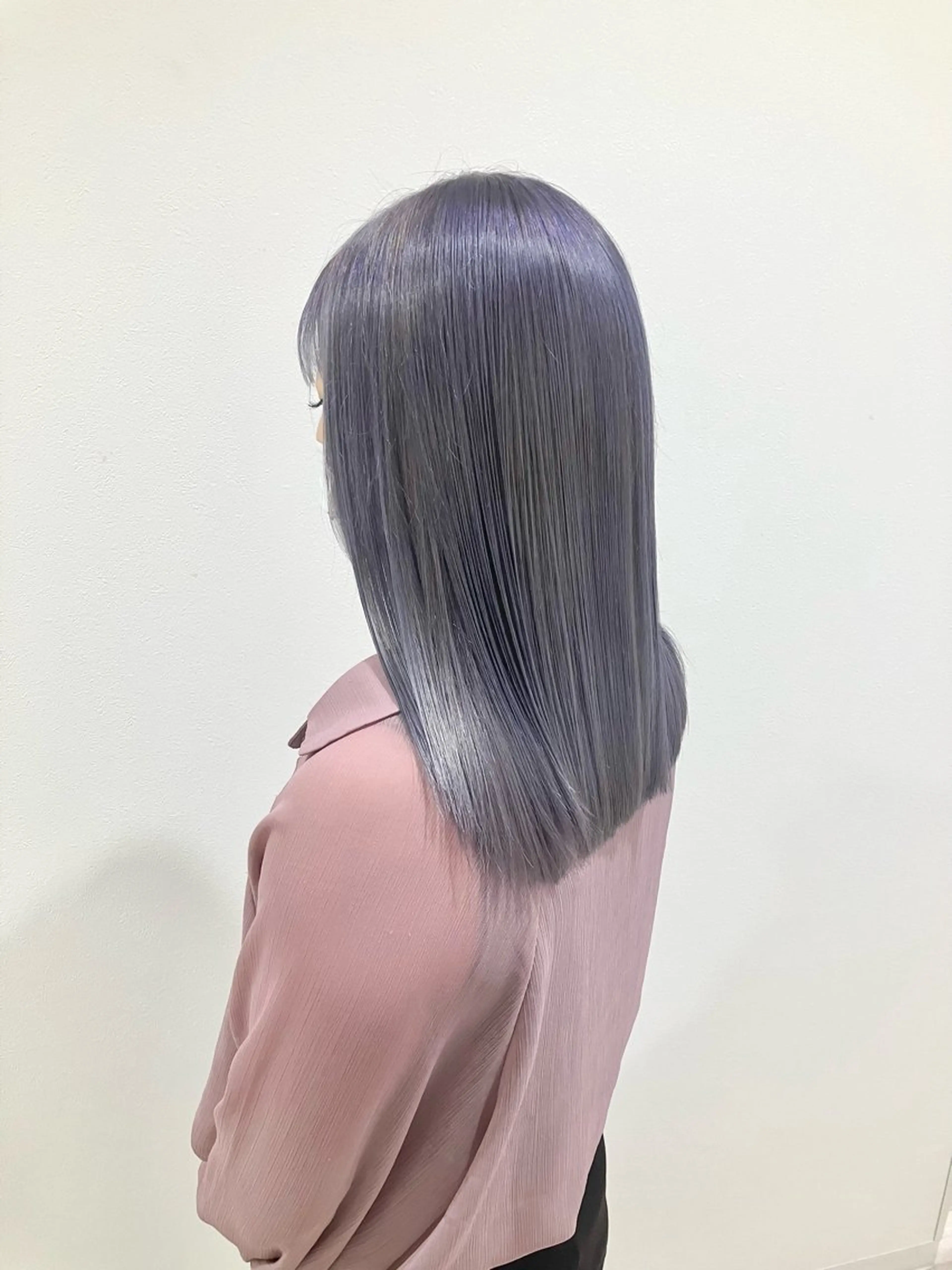 ロング カラー ヘアカラー 雅/ダブルカラー/ 白髪ぼかしハイライトのヘアスタイル