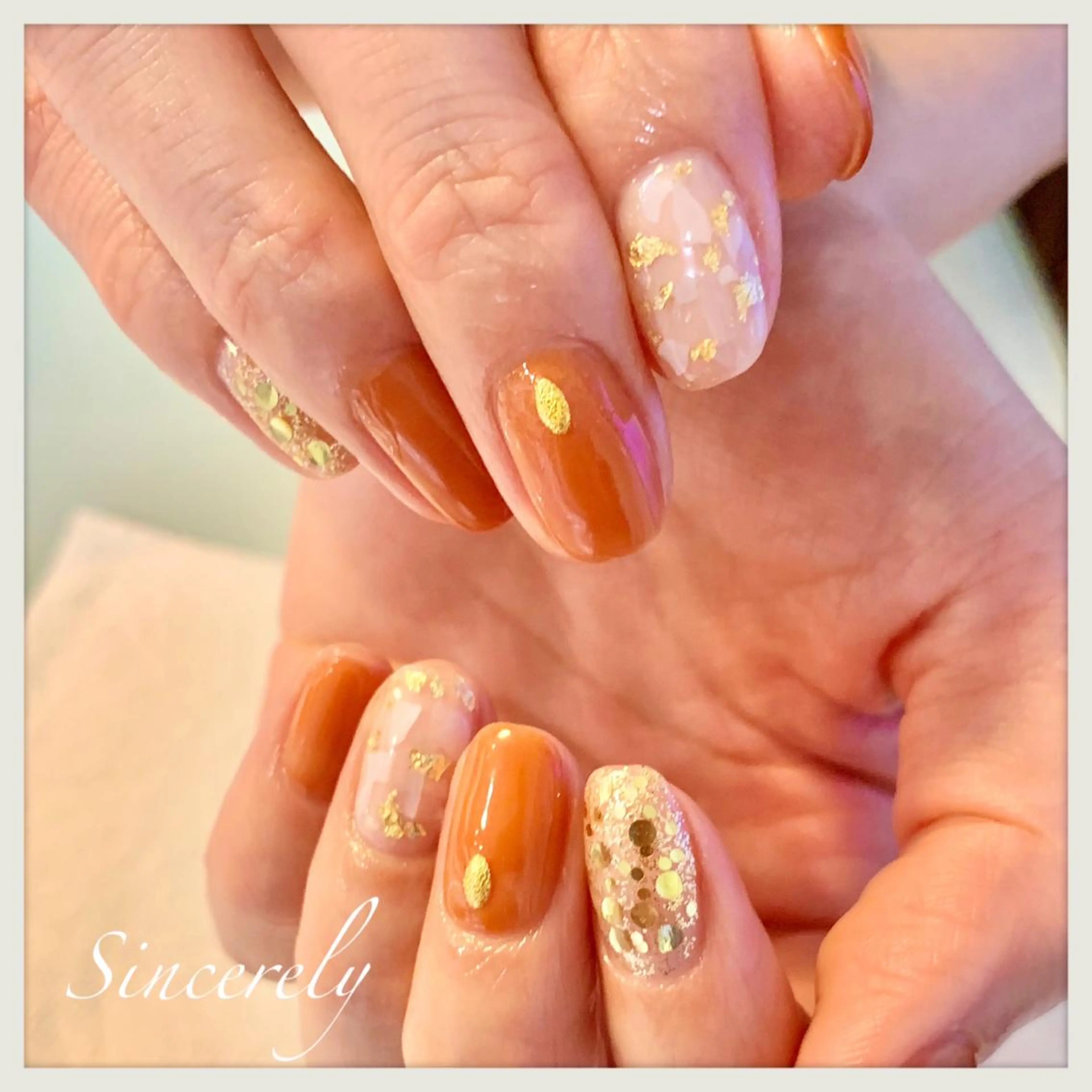 ネイル 春ネイル Sincerely ☺︎のネイルデザイン