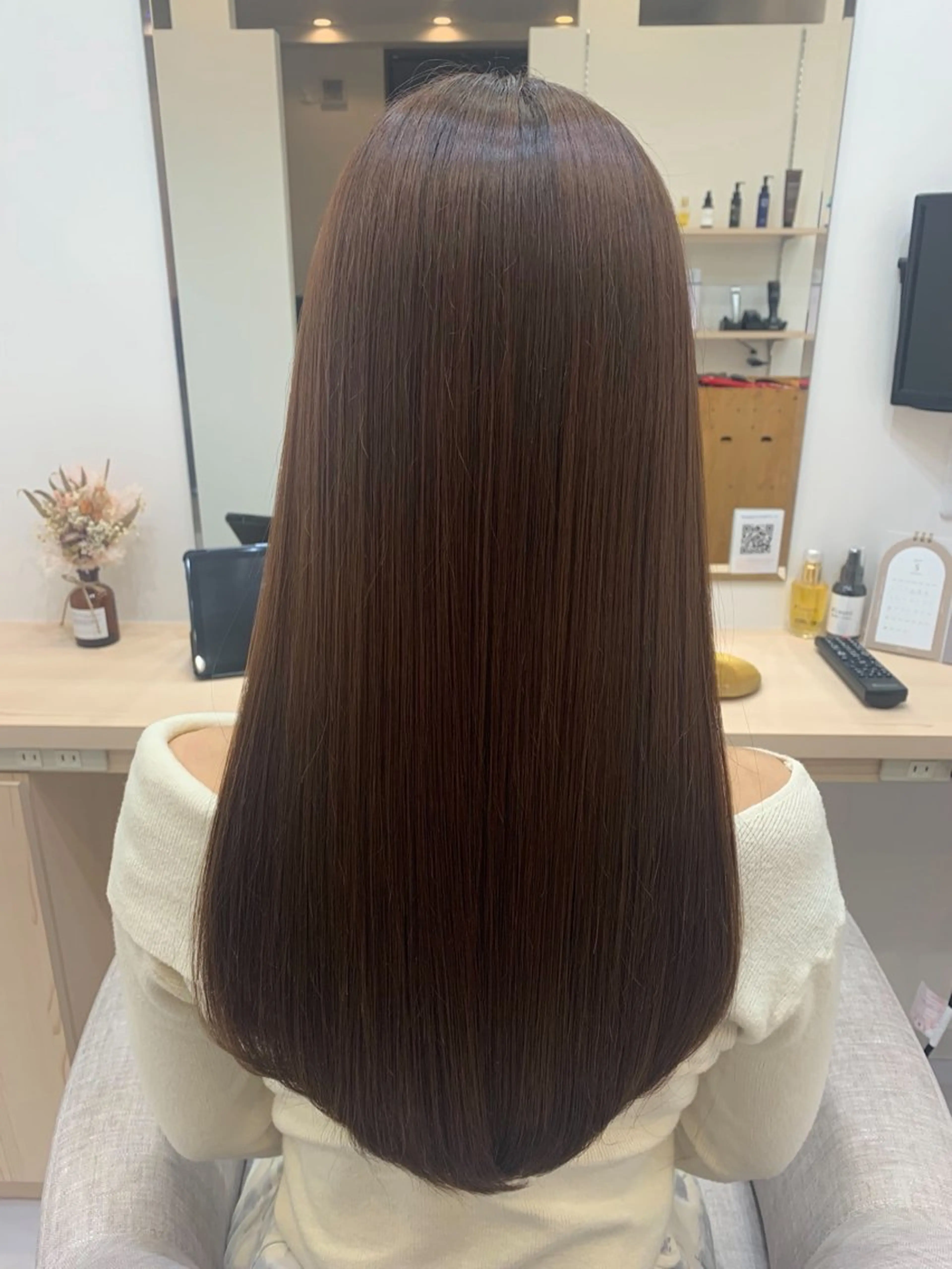 ロング カット ヘアカラー トリートメント Lsurii甲府店 名取のヘアスタイル