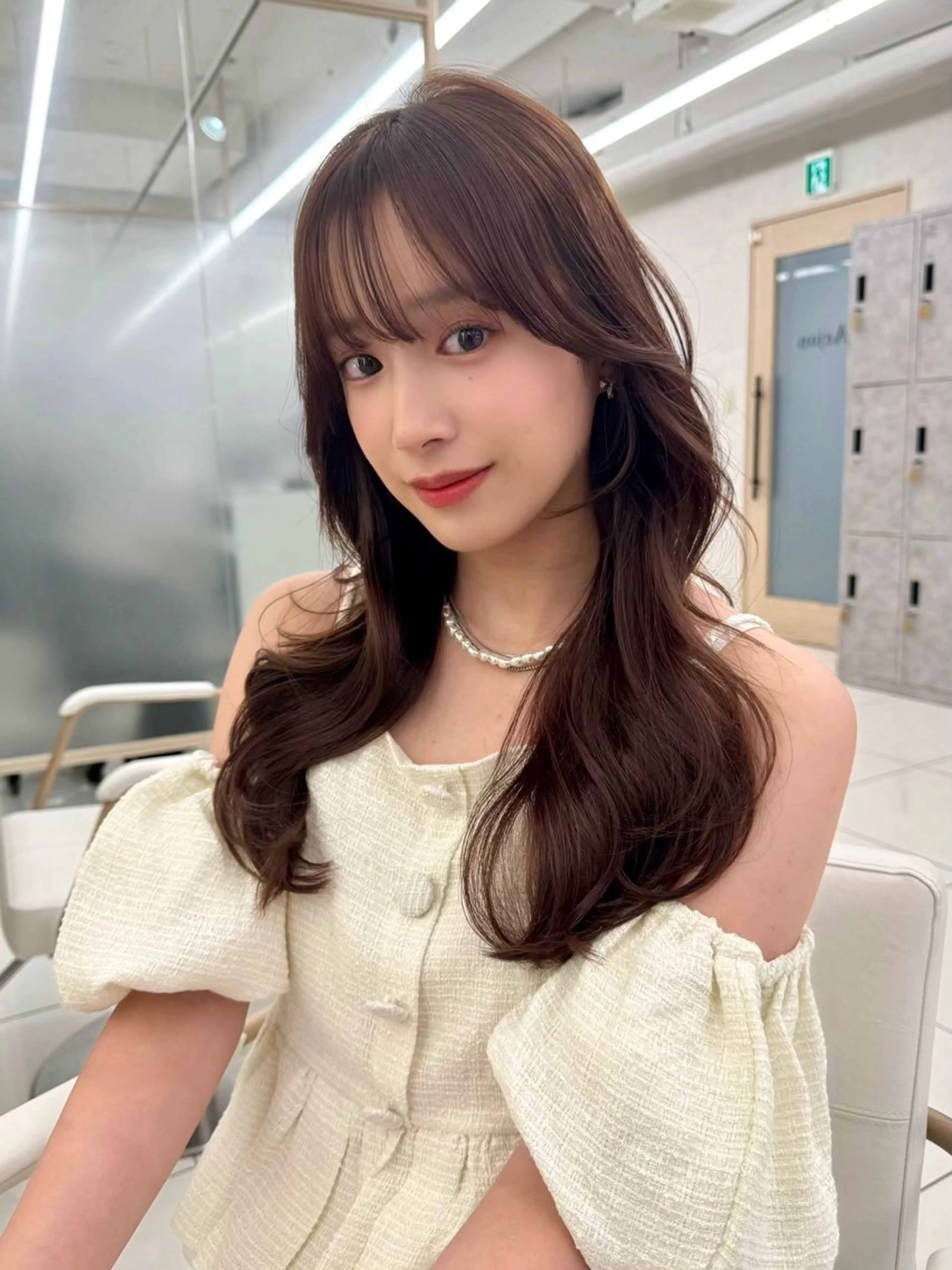 ロング 顔周り🇰🇷韓国 レイヤー/いづみ💞のヘアスタイル