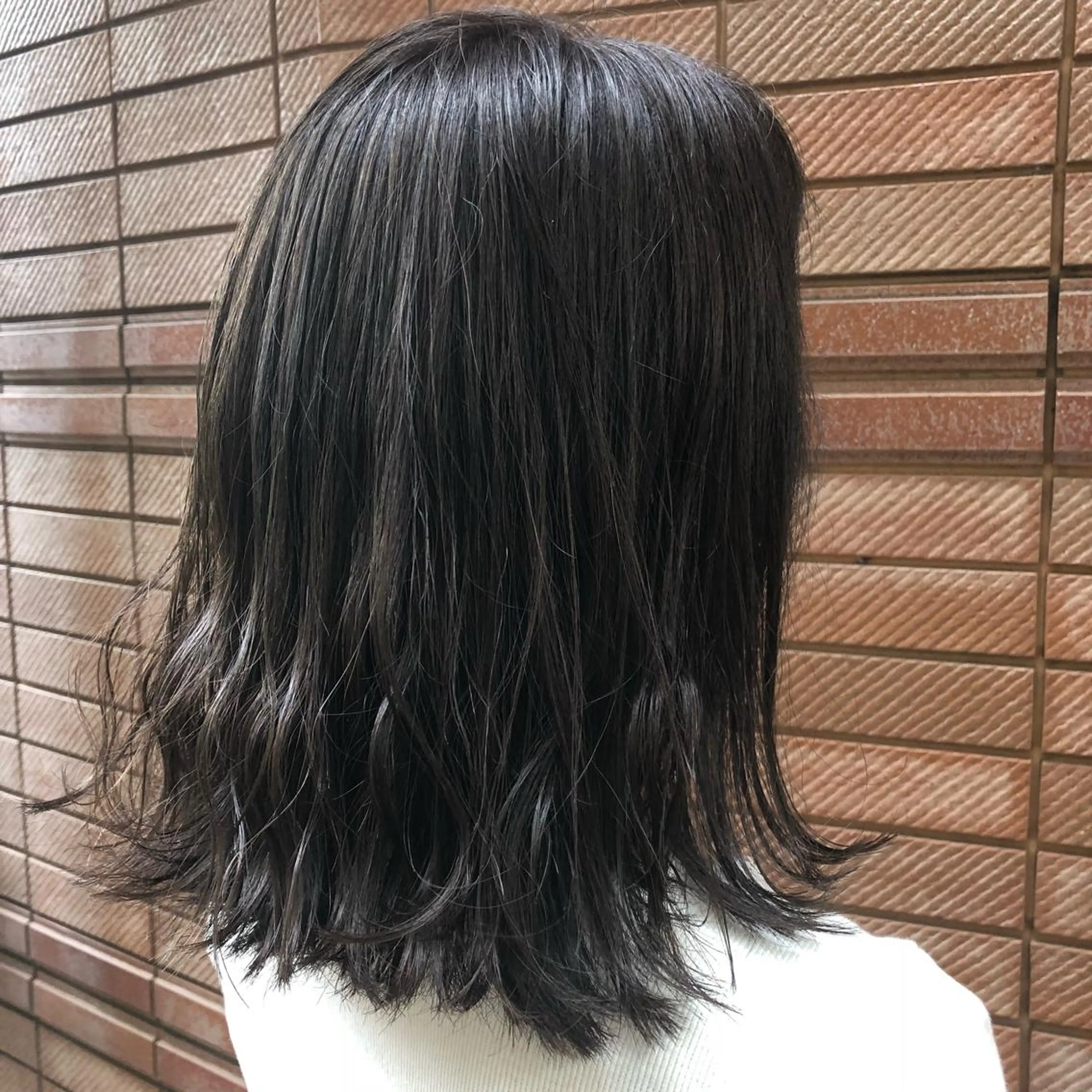 ミディアム カラー パーマ RUKA 美容院×ネイリストのヘアスタイル