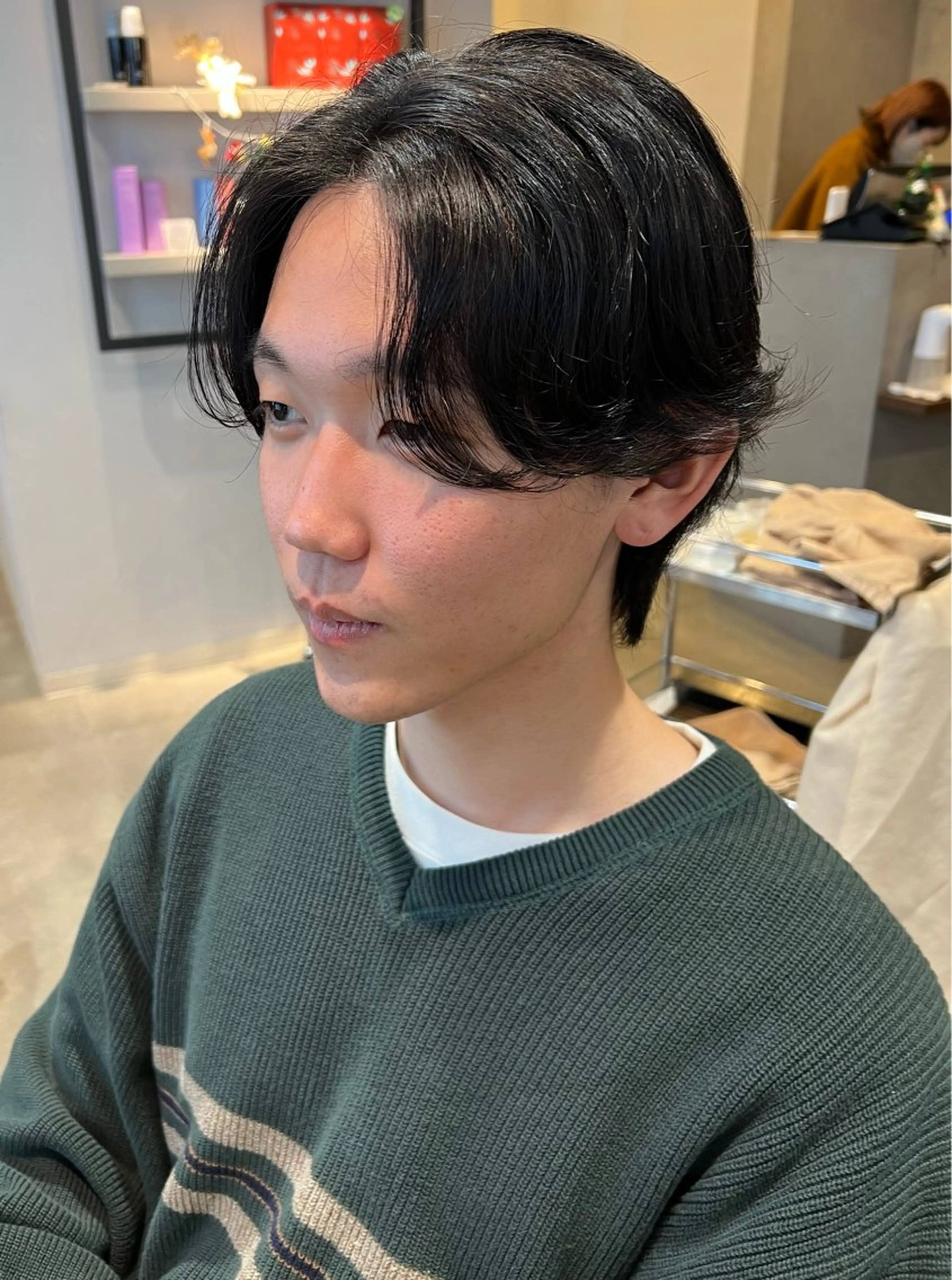 パーマ メンズ センターパート カット パーマ 🌟メンズ特化🌟 やまもと　ゆめみの眉毛・アイブロウイメージ