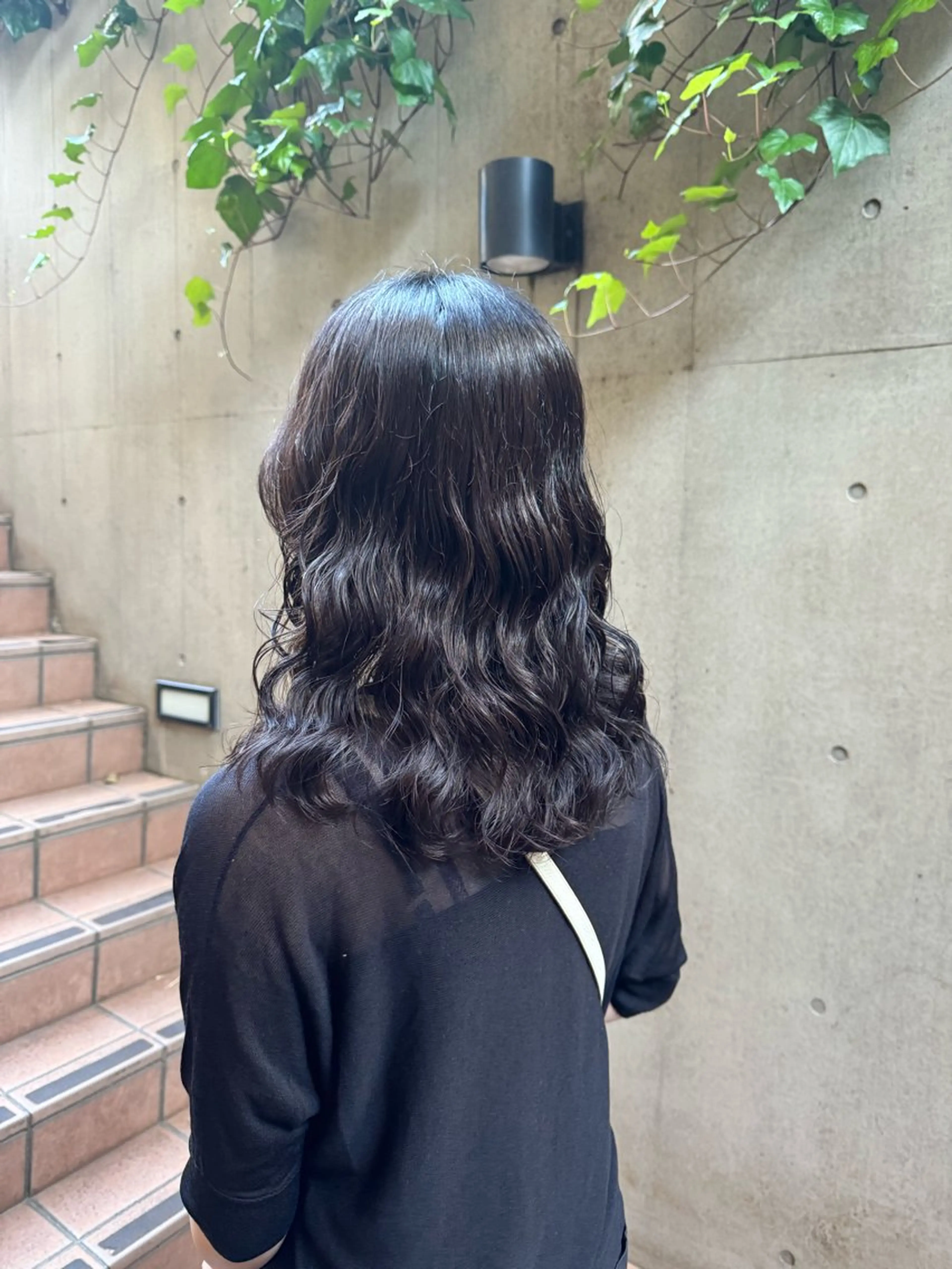 セミロング セミロングパーマ カット パーマ 大人可愛い♡コテ巻き パーマ🌼杉田 萌恵のヘアスタイル