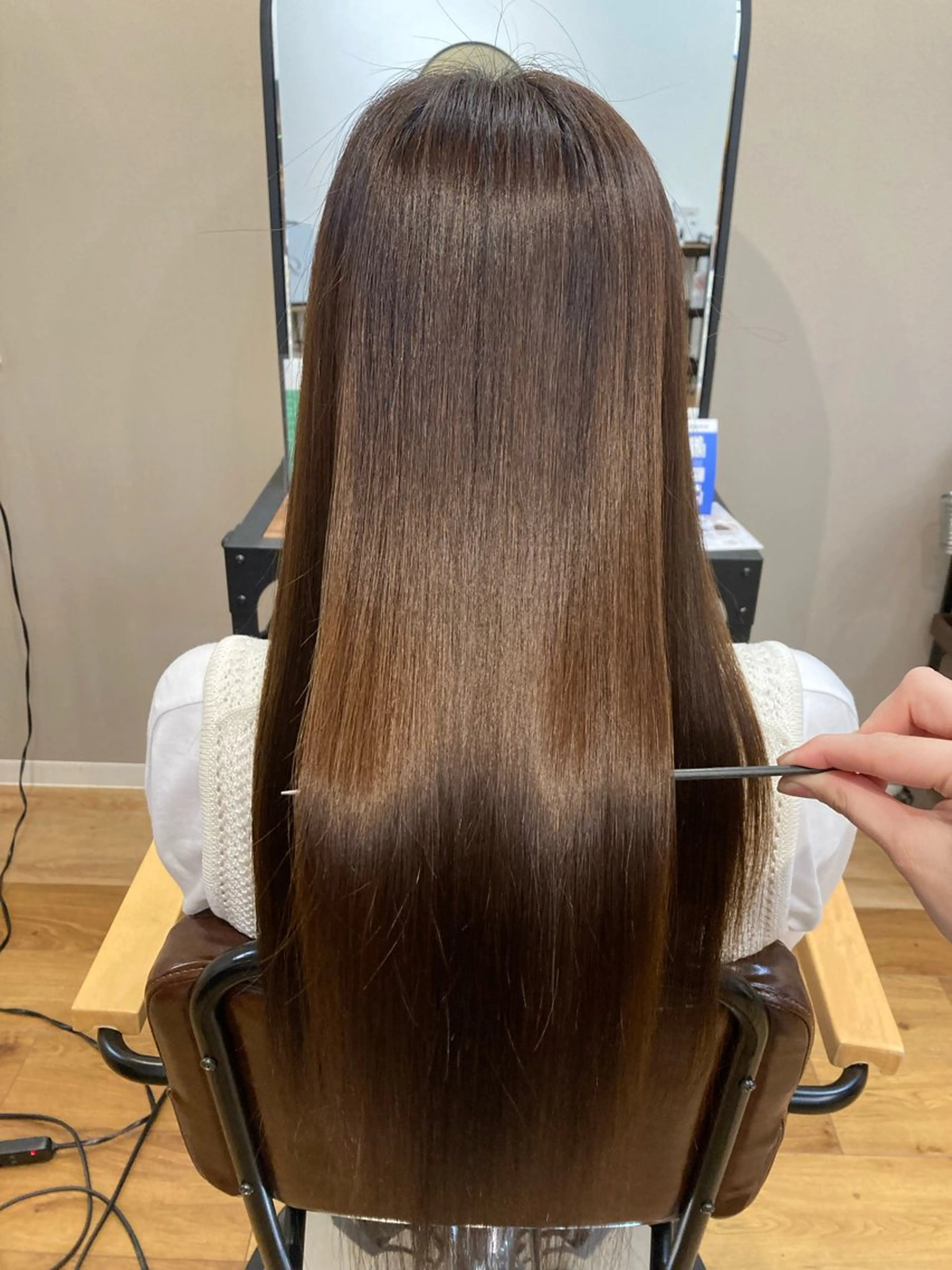 ロング 縮毛矯正 縮毛矯正 LOANA  MIDORINO所属・カラーモデル/ つくば市みどりののヘアスタイル