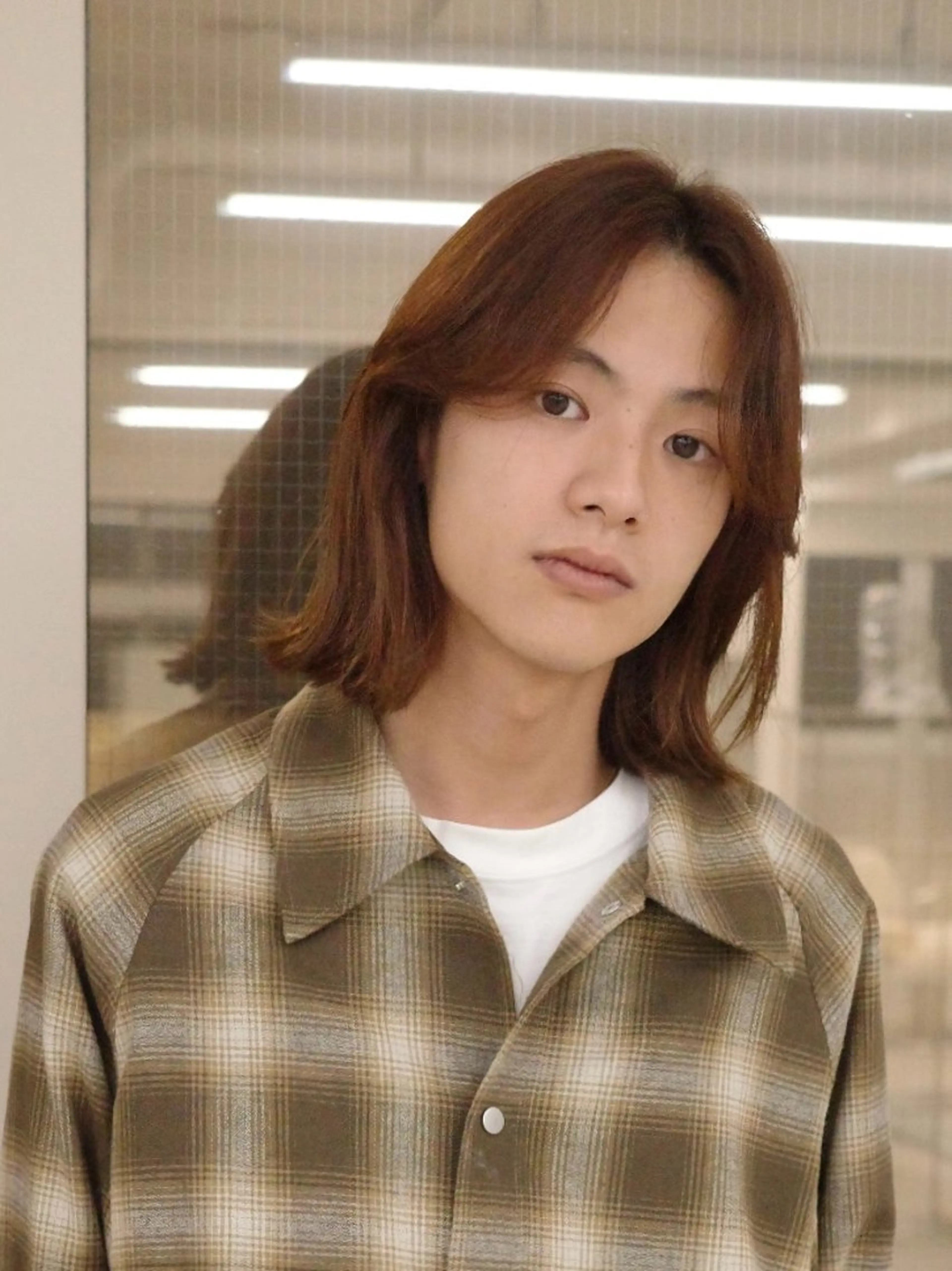 ミディアム カラー メンズ 村田 りょうやのヘアスタイル