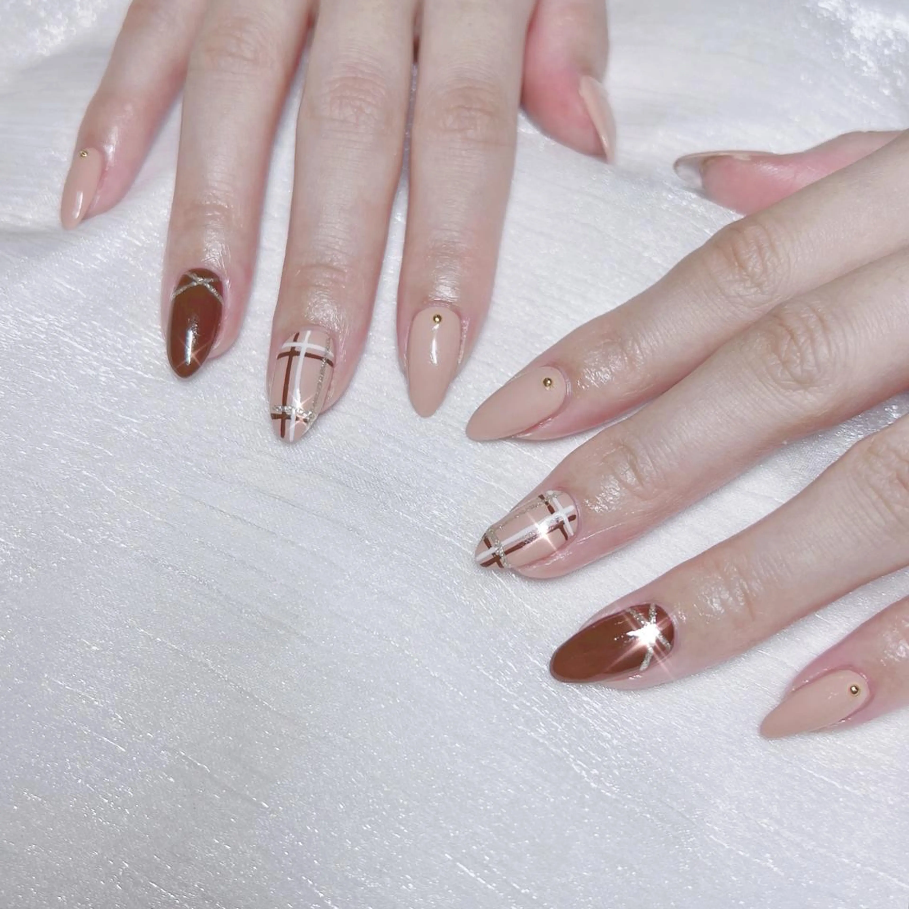 ネイル オーロラネイル フットネイル フレンチネイル ジェルネイル 韓国ネイル ハンドネイル フットネイル 【ENサロン】 Rei🎀Nailのネイルデザイン