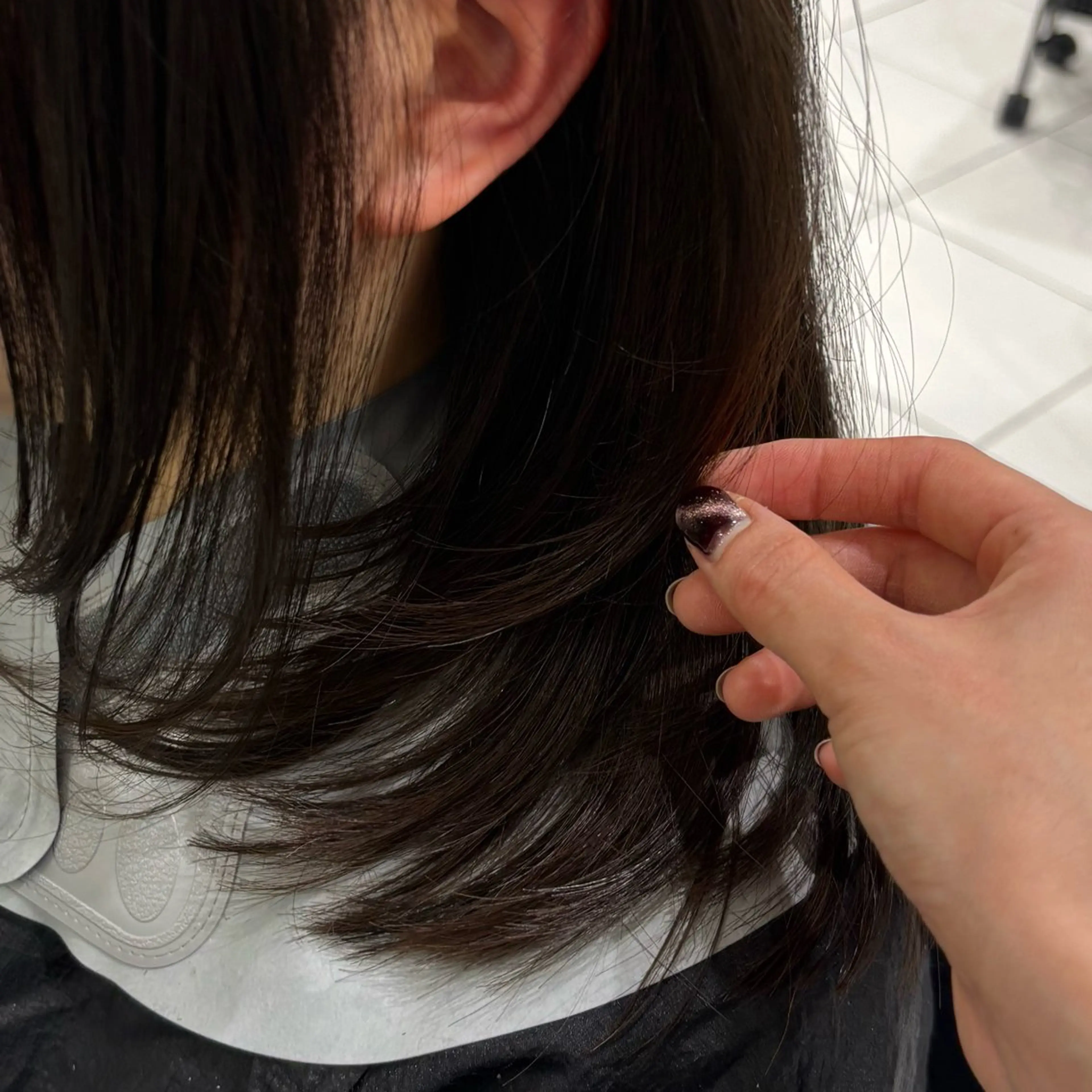 セミロング 大根 凜子のヘアスタイル