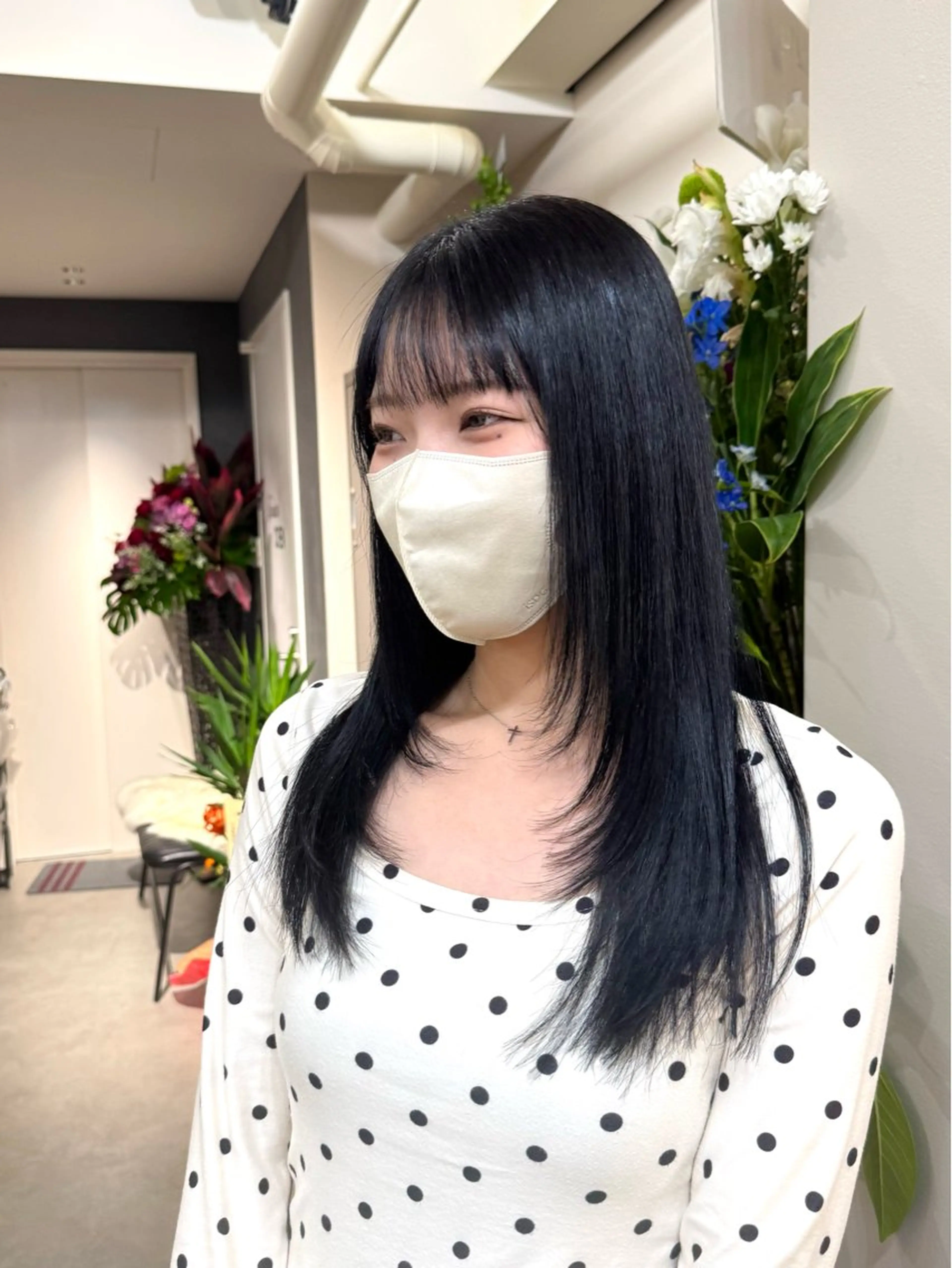 セミロング 顔周りカット レイヤーカット reira/堀江/ 似合わせカットのヘアスタイル