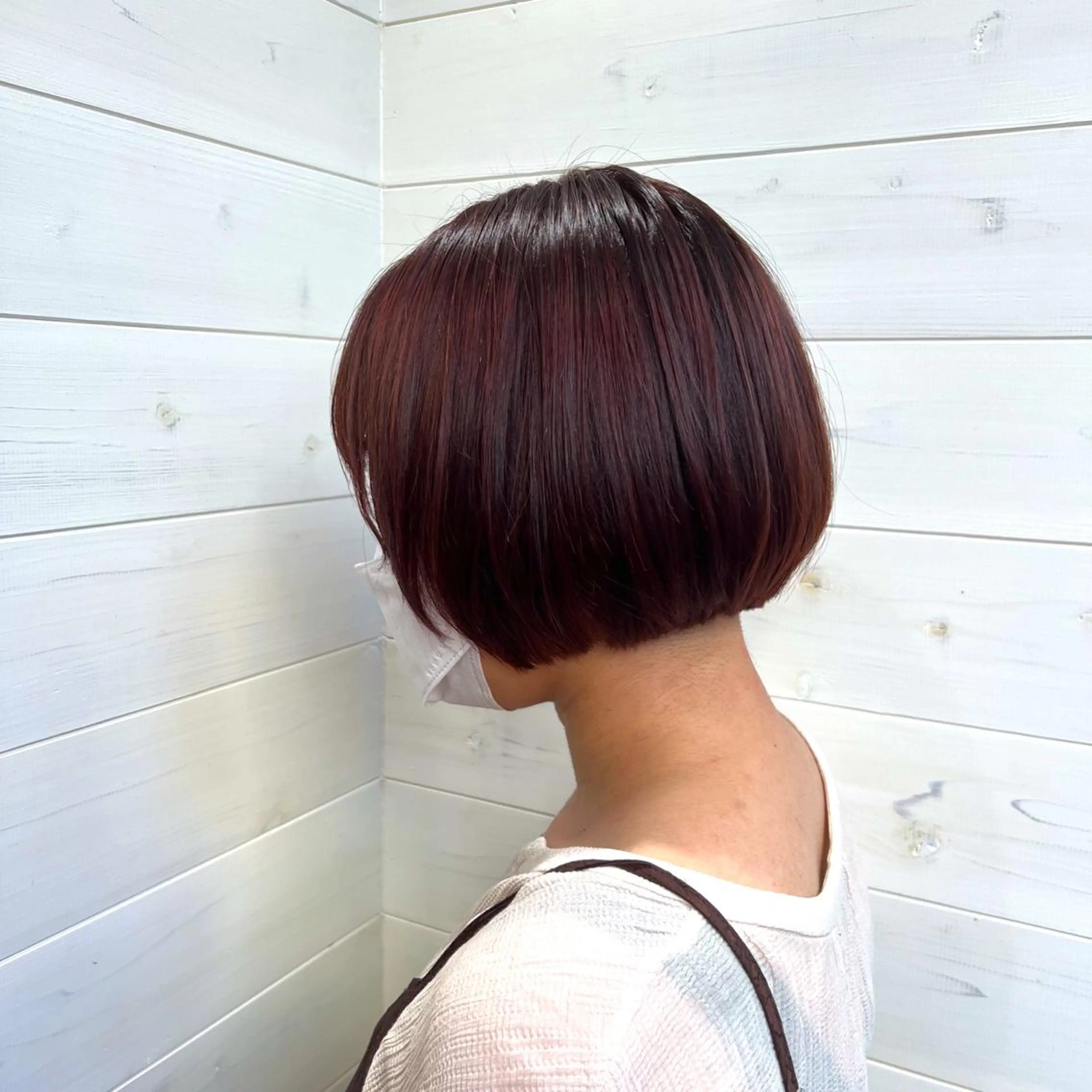 ショート カラー ピンクカラー バイオレットカラー ボブ 🍇おぐら めぐみ🍇のヘアスタイル