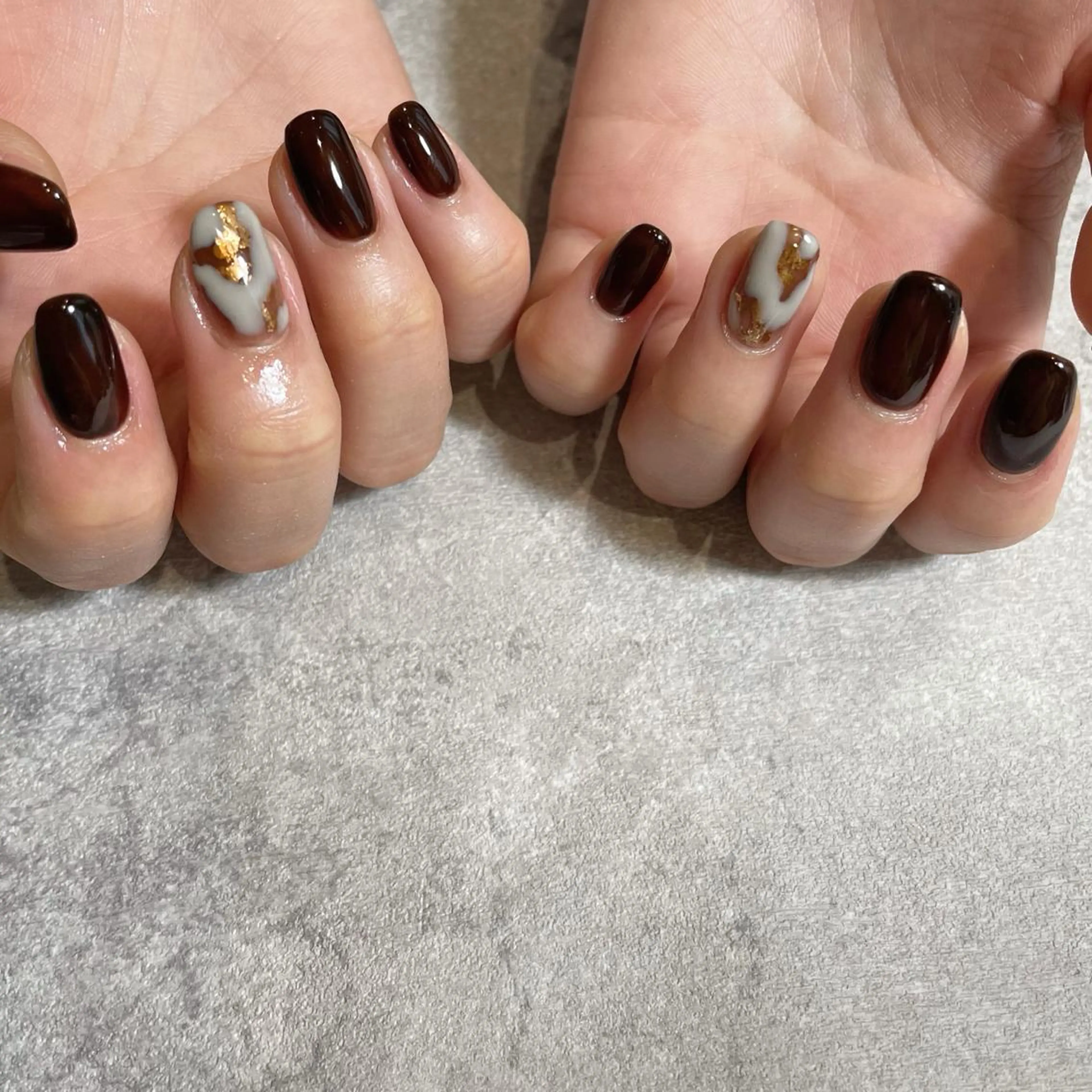 【ミニモ新規様限定】アート2本＋ワンカラーorラメorグラデ　シェルオフなしの写真