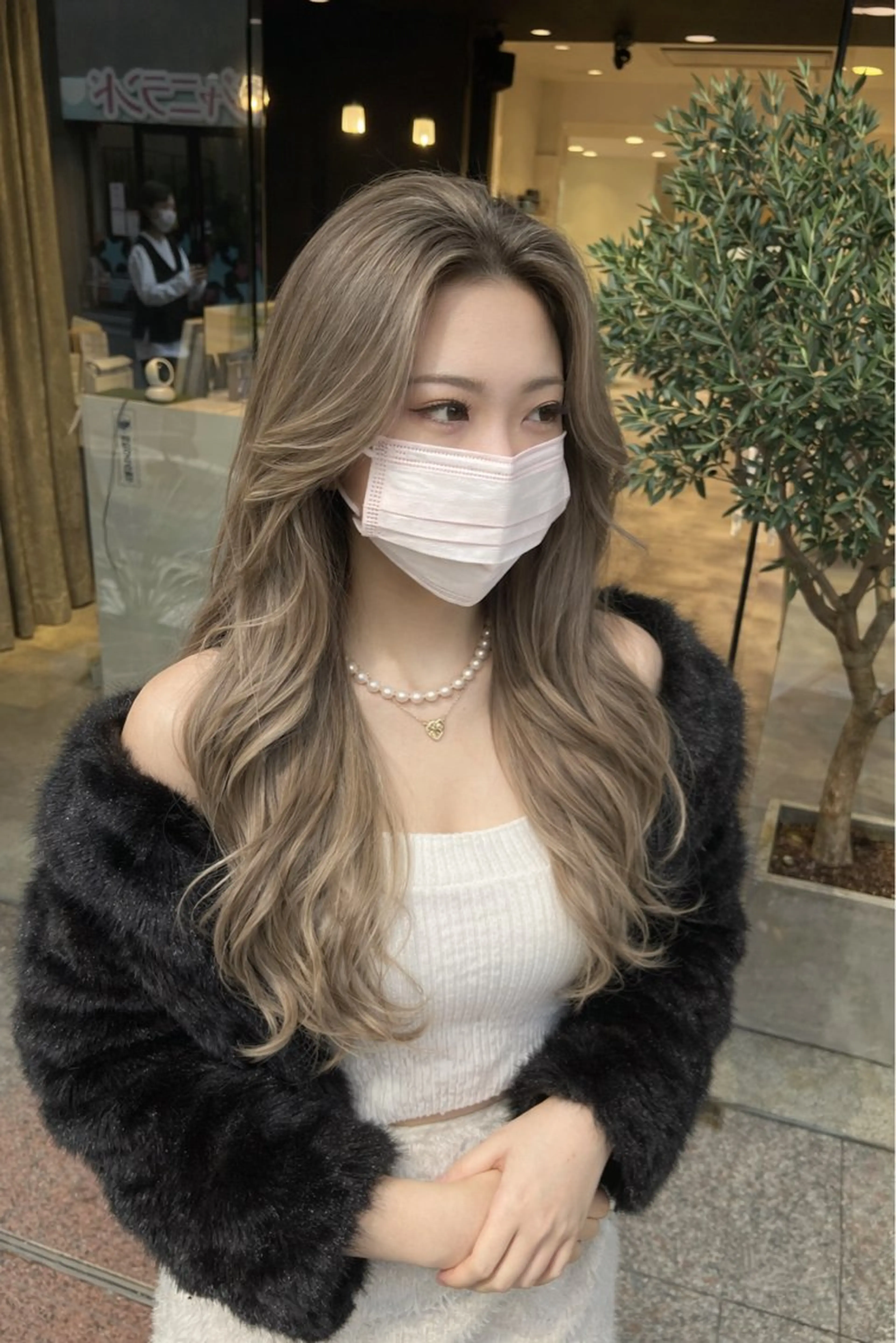 カラー 美髪矯正/髪質改善 /透明感ある艶カラーのヘアスタイル