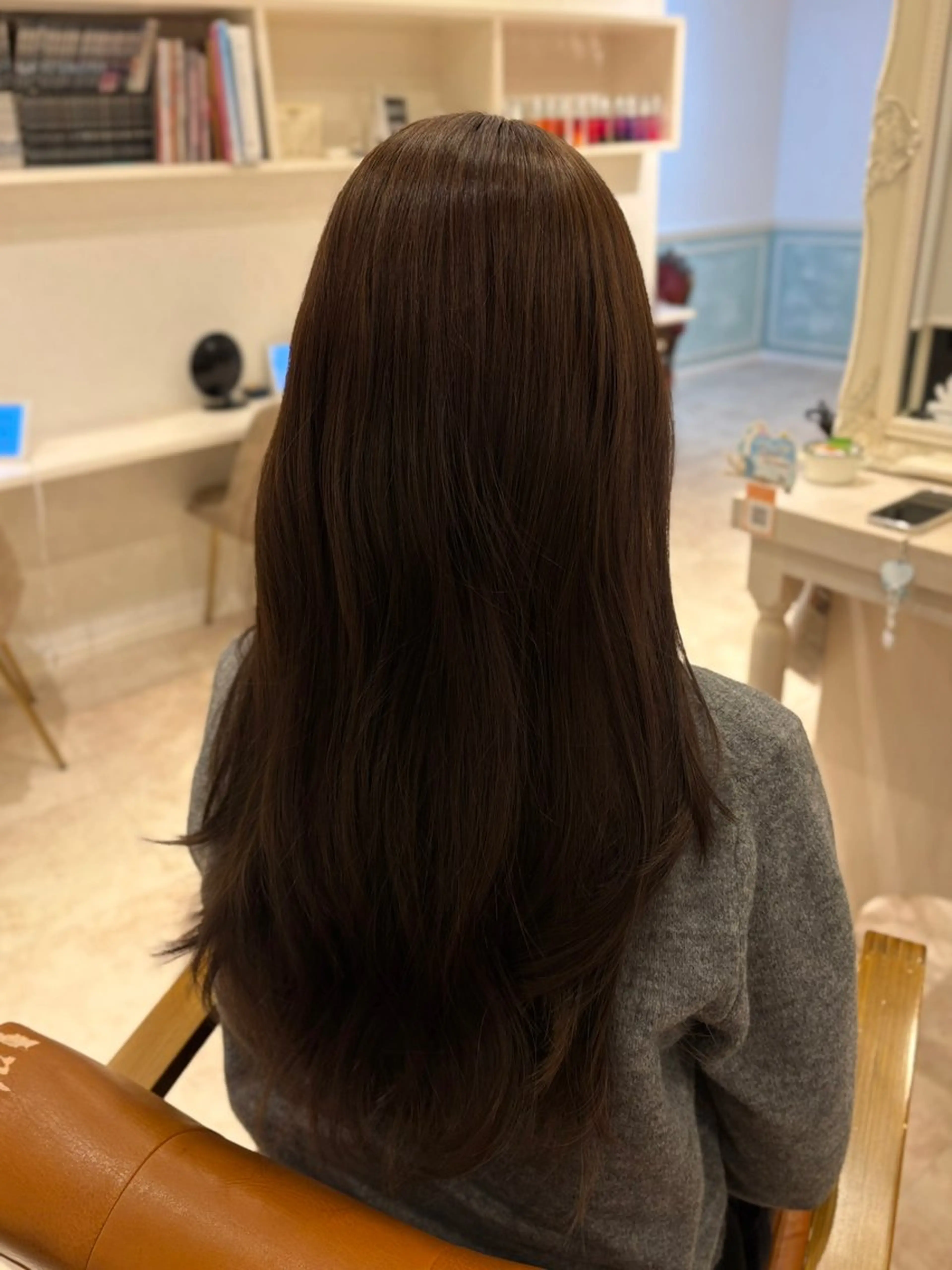 ロング カラー 艶感暖色カラー🥀/ レイヤー / れいかのヘアスタイル