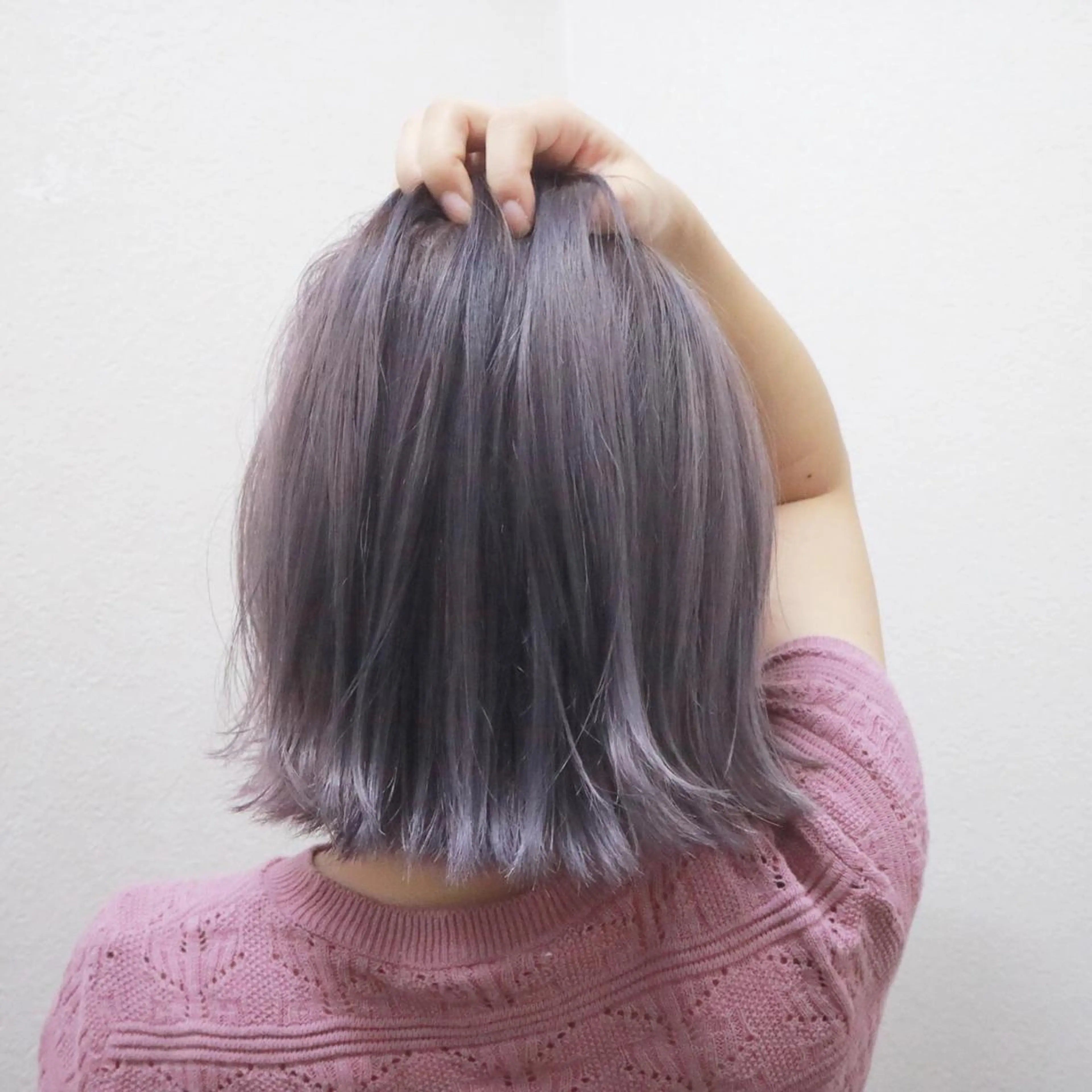 ショート カラー アディクシーカラー アッシュ ラベンダーカラー ラベンダーアッシュ JILBLAN京都 ショート/ハイライトのヘアスタイル