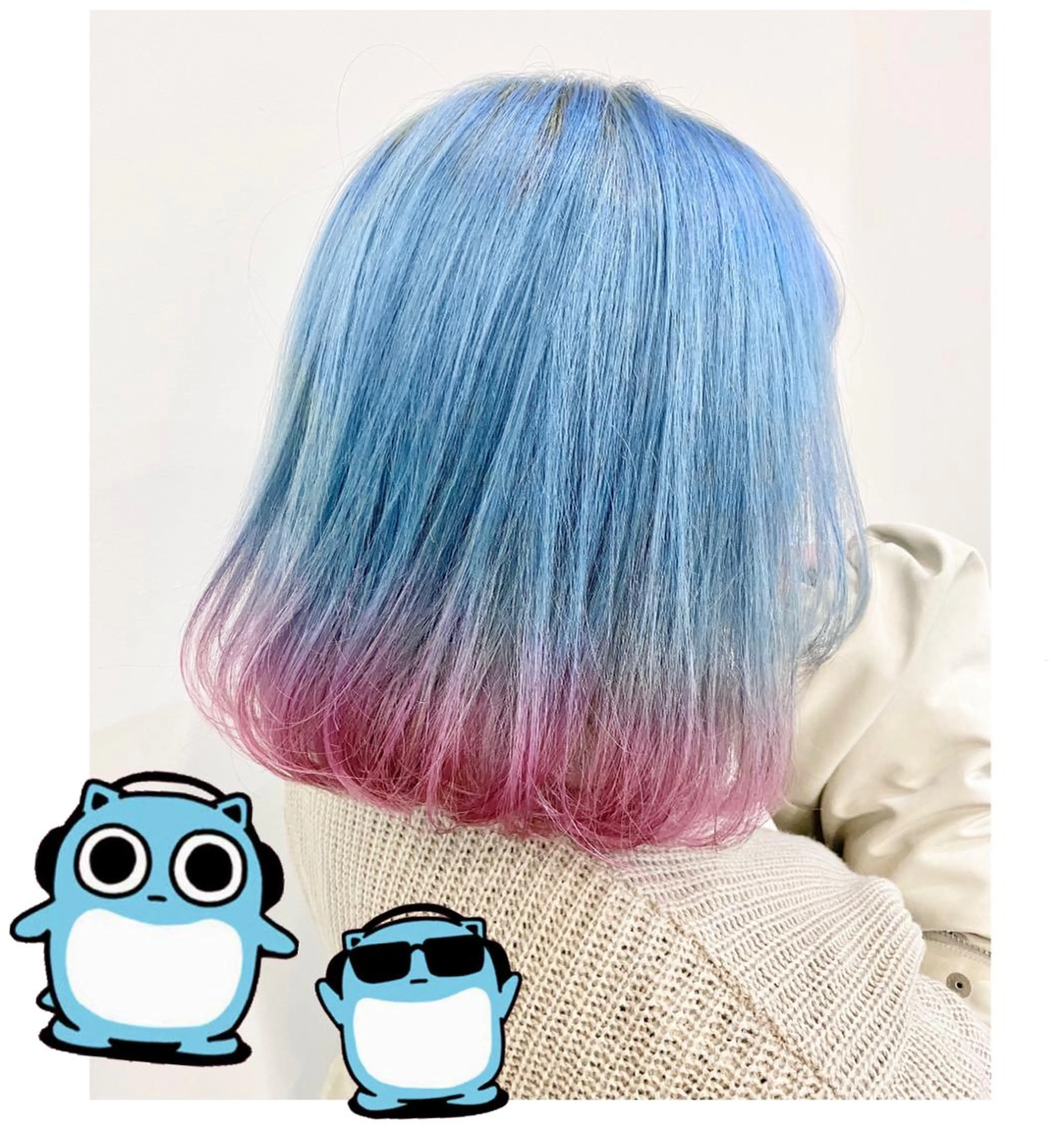 ショート カラー TSUNO🦖 派手髪/オタク美容師のヘアスタイル