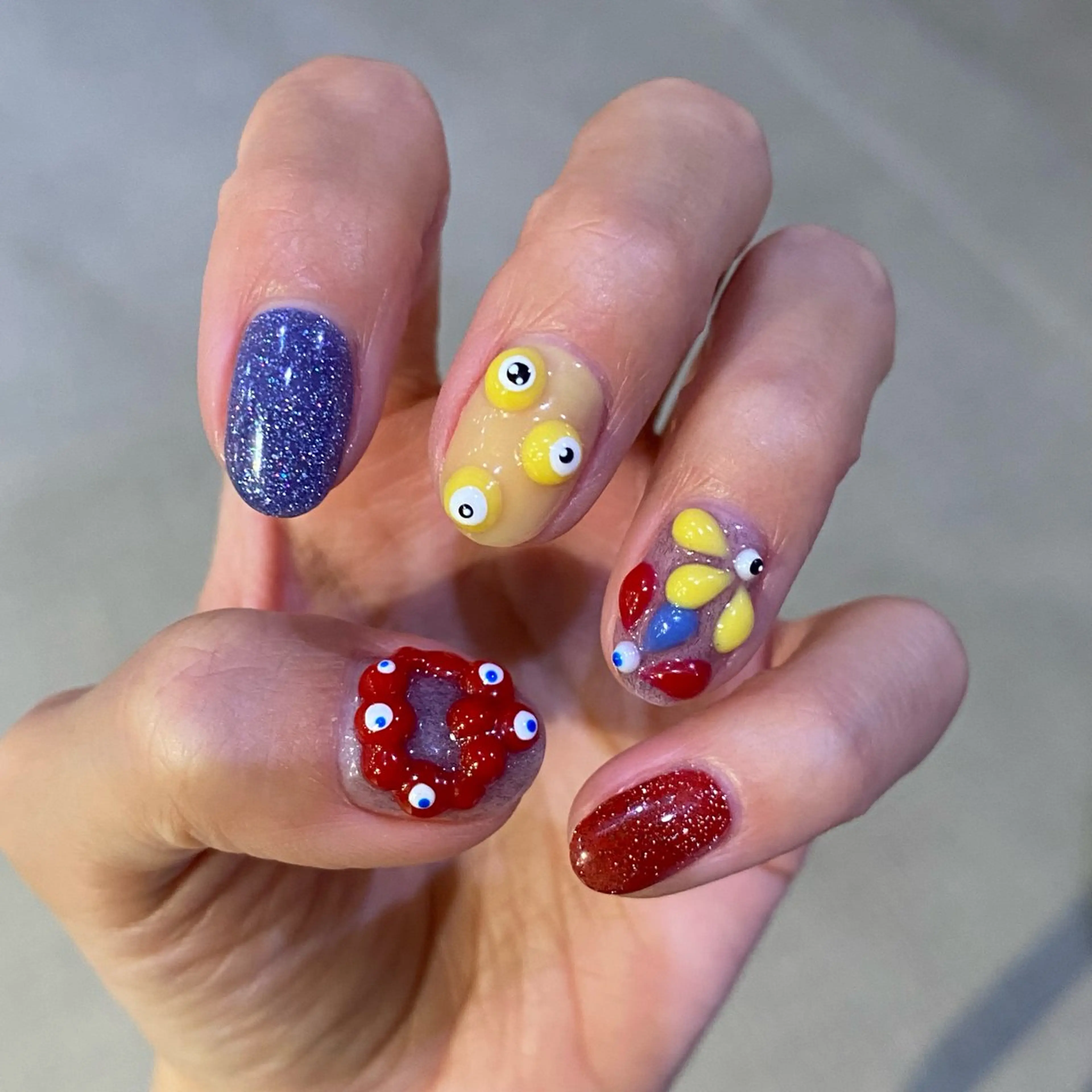 ネイル シンプルネイル 舞鶴 奈々美のネイルデザイン