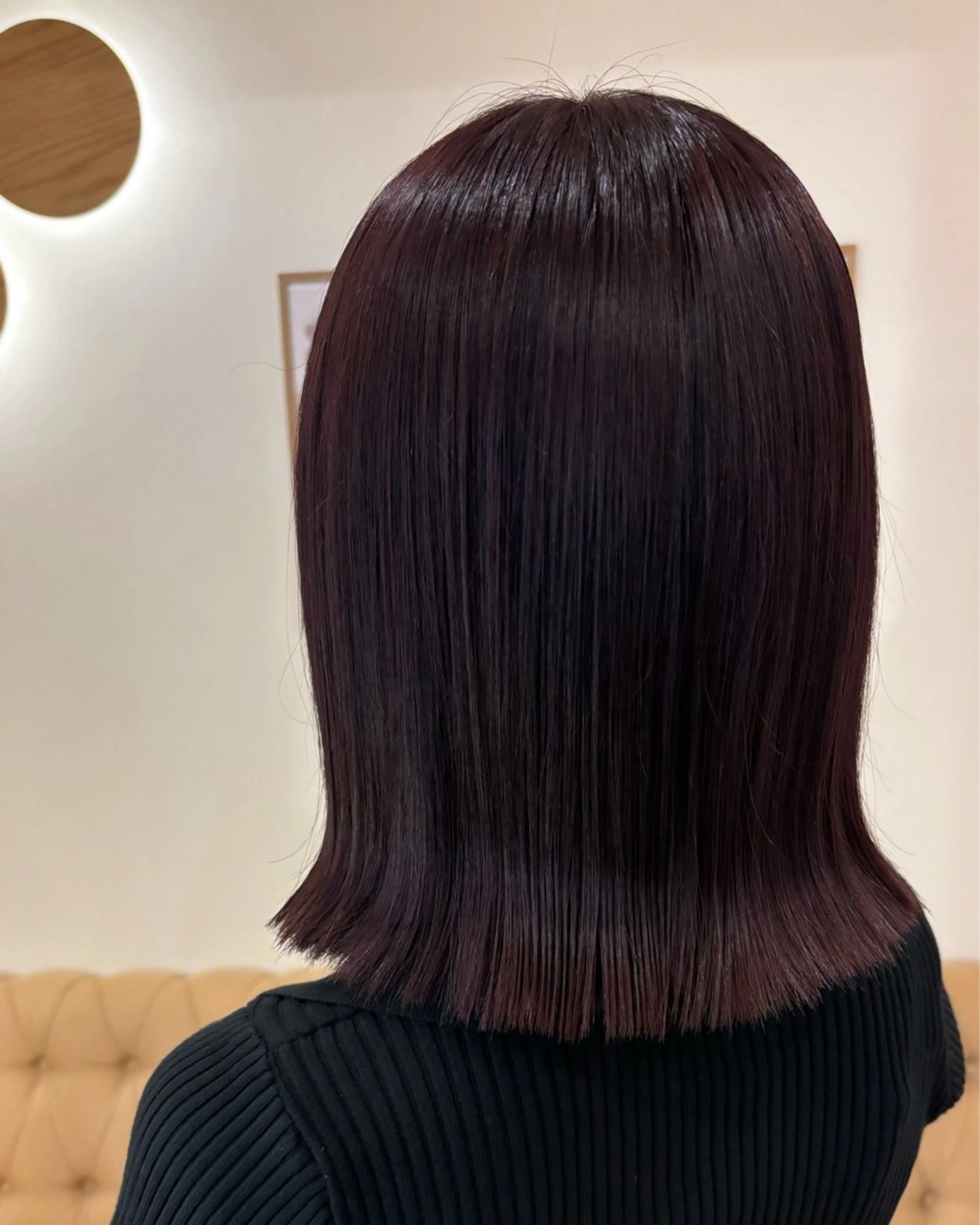 ミディアム カラー ヘアカラー トリートメント ミルクティ/ピンク/ レイヤー/yuriaのヘアスタイル