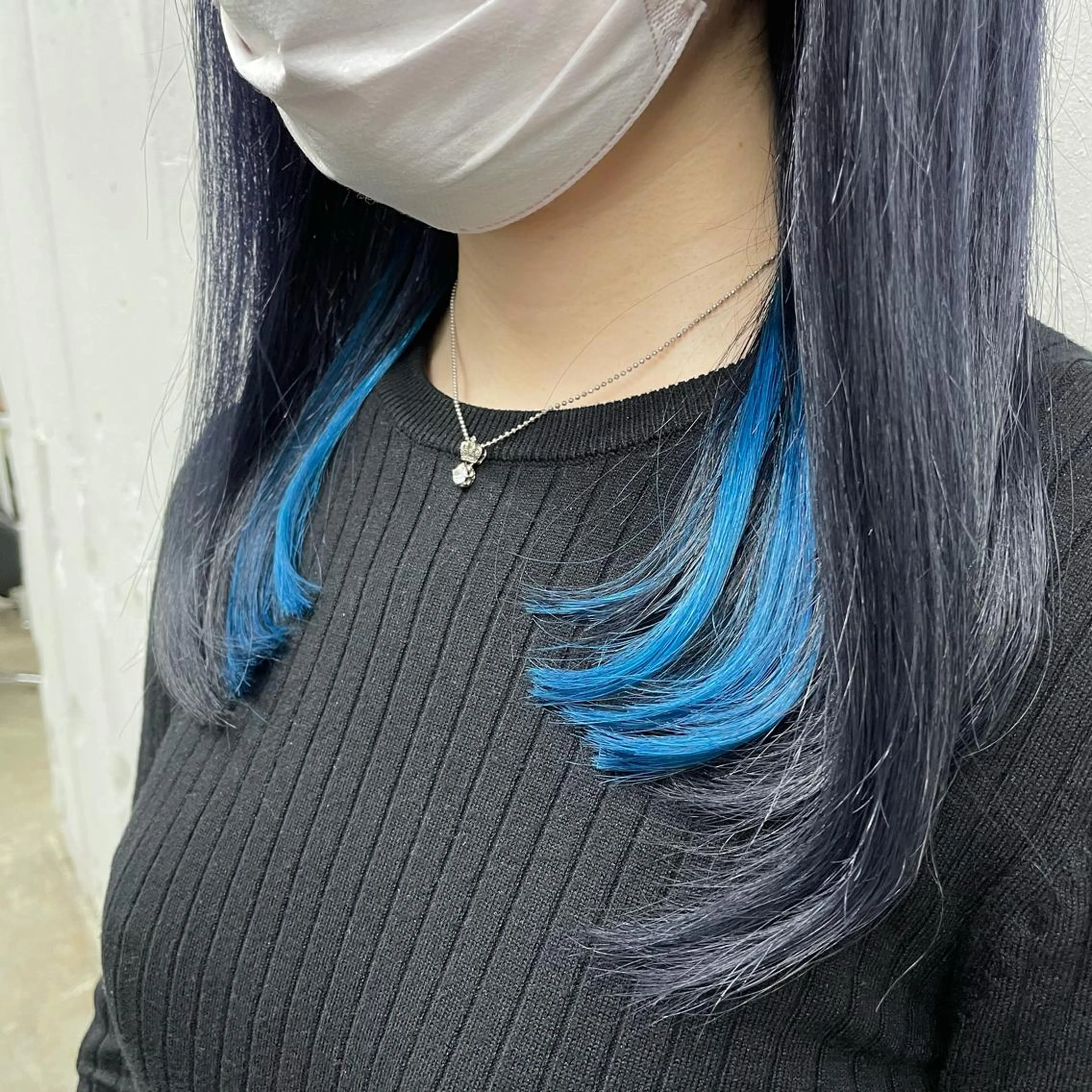 ミディアム カラー シールエクステ バレイヤージュ ミストバング ダブルカラー  フェイスフレーミング ヘアカラー エクステ 🧡艶髪ちゅるん髪 🫧🧡YUKI❄️のヘアスタイル