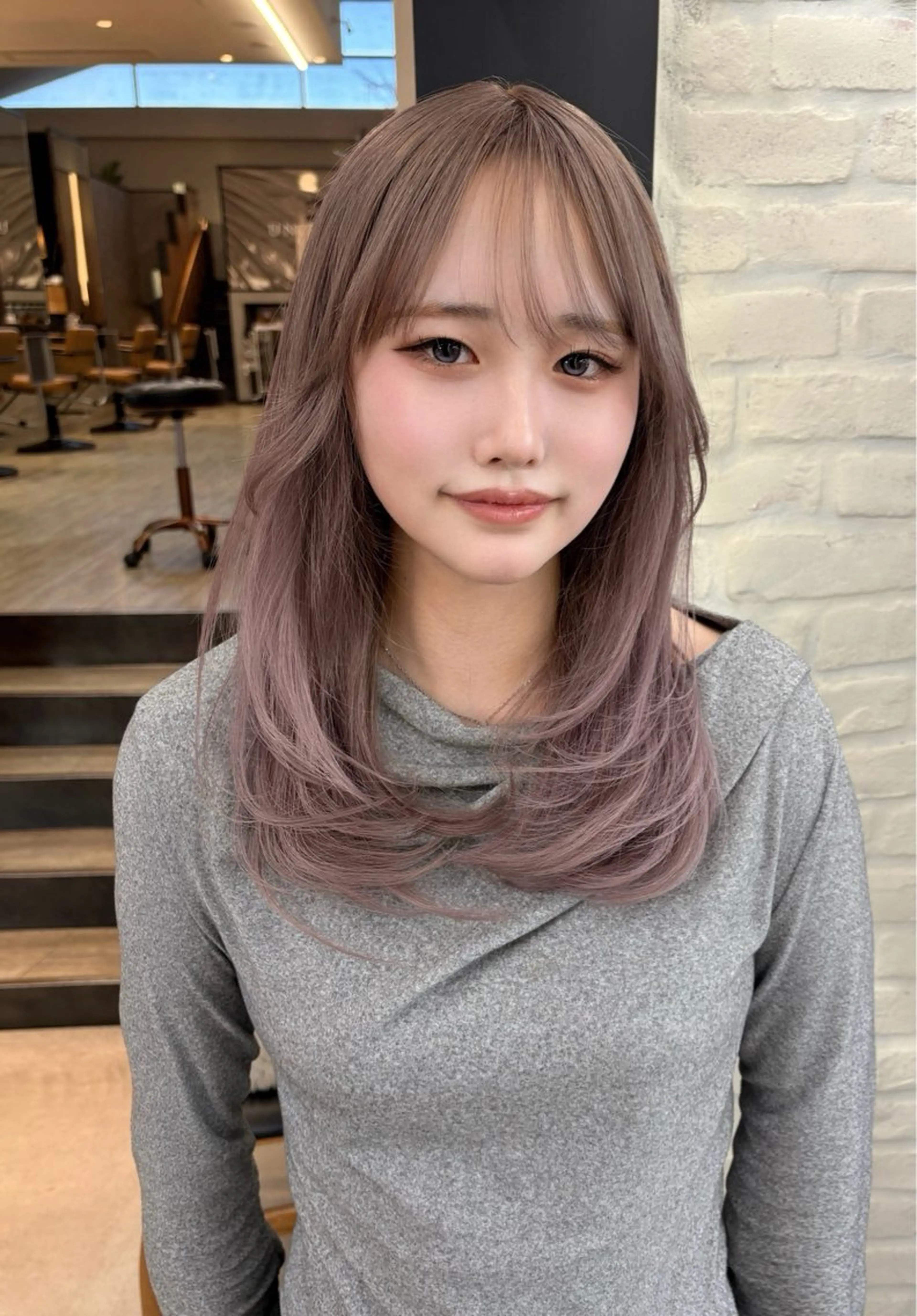 ミディアム ユナイテッド ビューティー西金沢のヘアスタイル