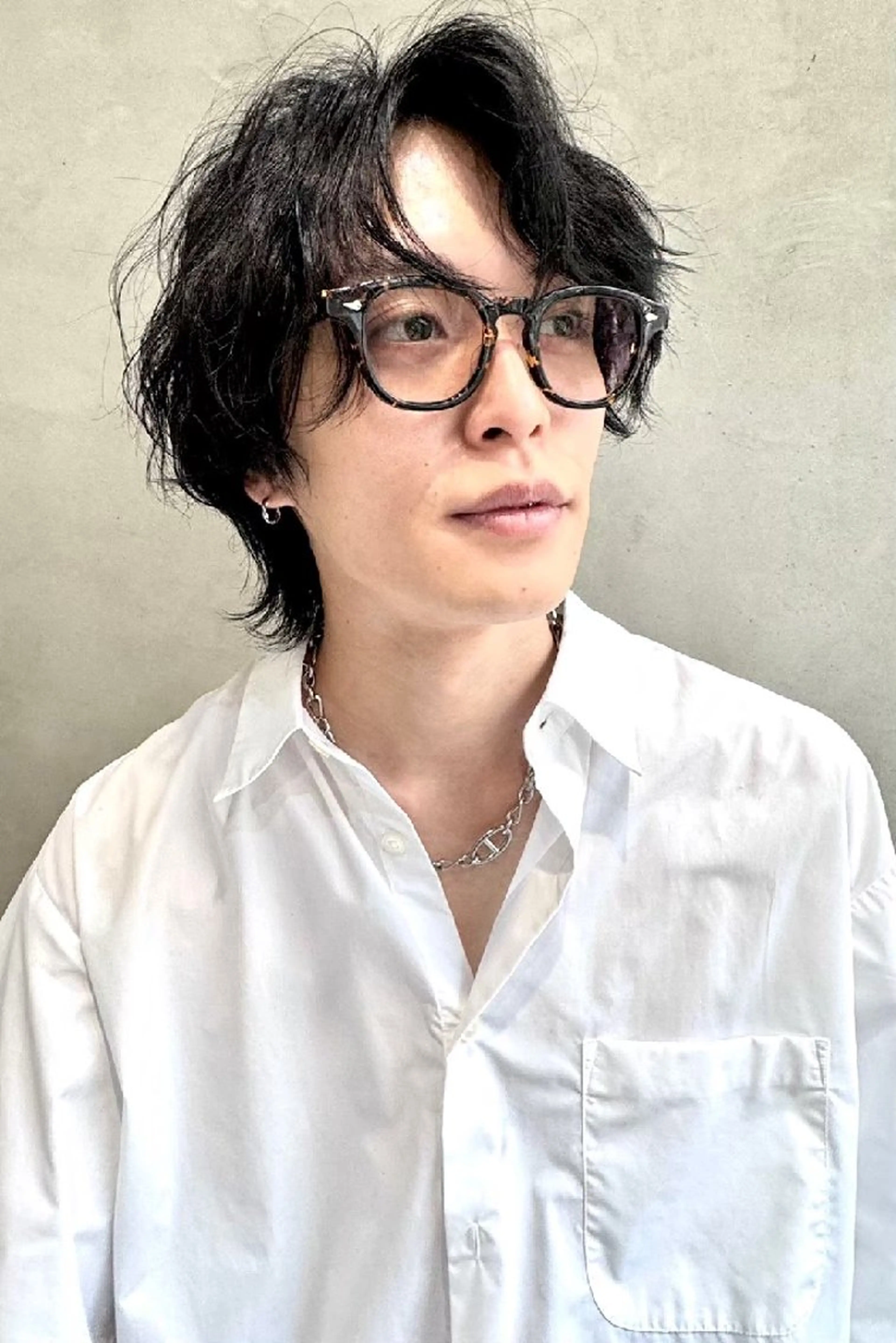 ショート カラー パーマ ヘアアレンジ メンズ カット パーマ トリートメント 【毛流れヘア】 人気No.1/ユウキのヘアスタイル