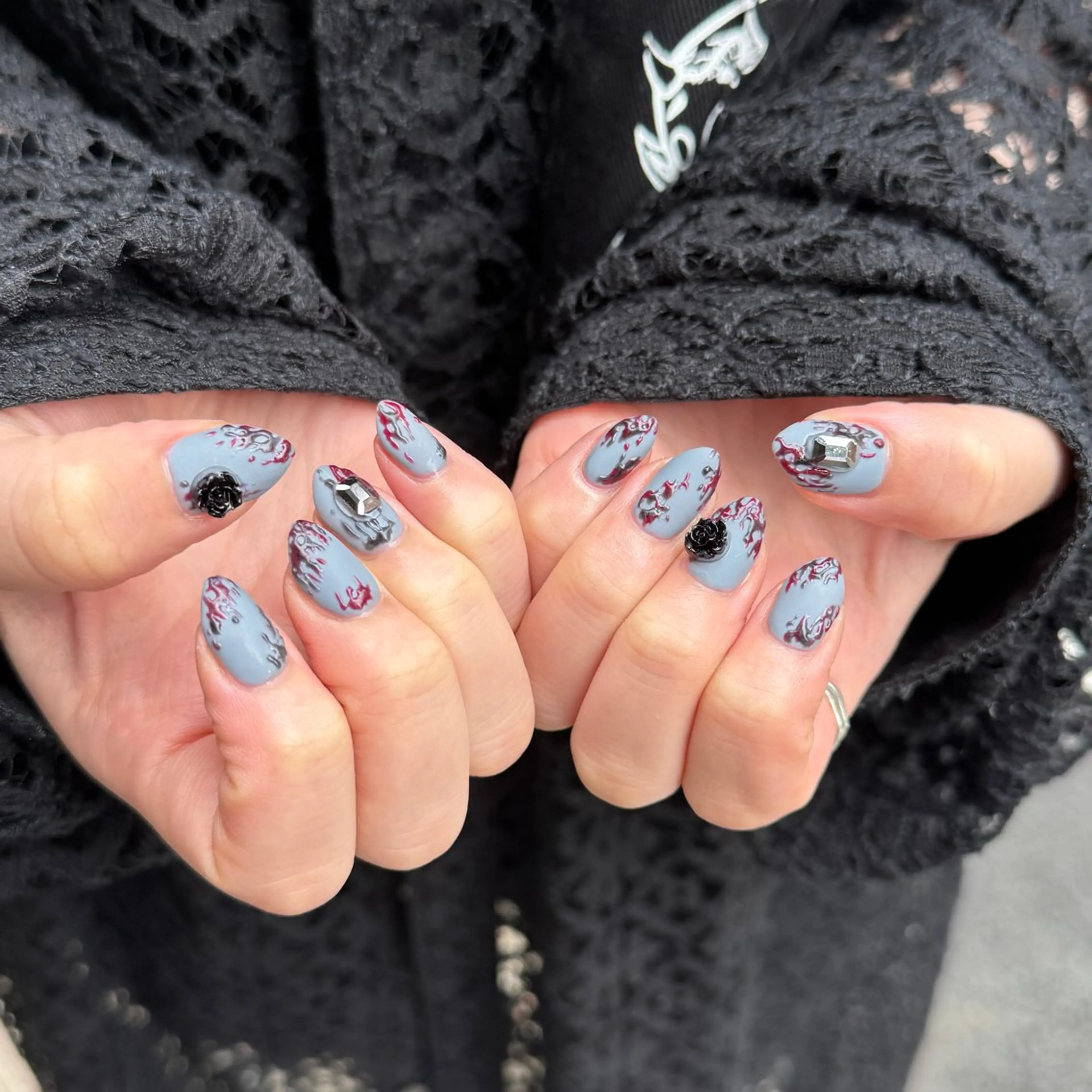 ネイル マットネイル ハンドネイル 𝐫𝐚𝐢 𝐧𝐚𝐢𝐥のネイルデザイン