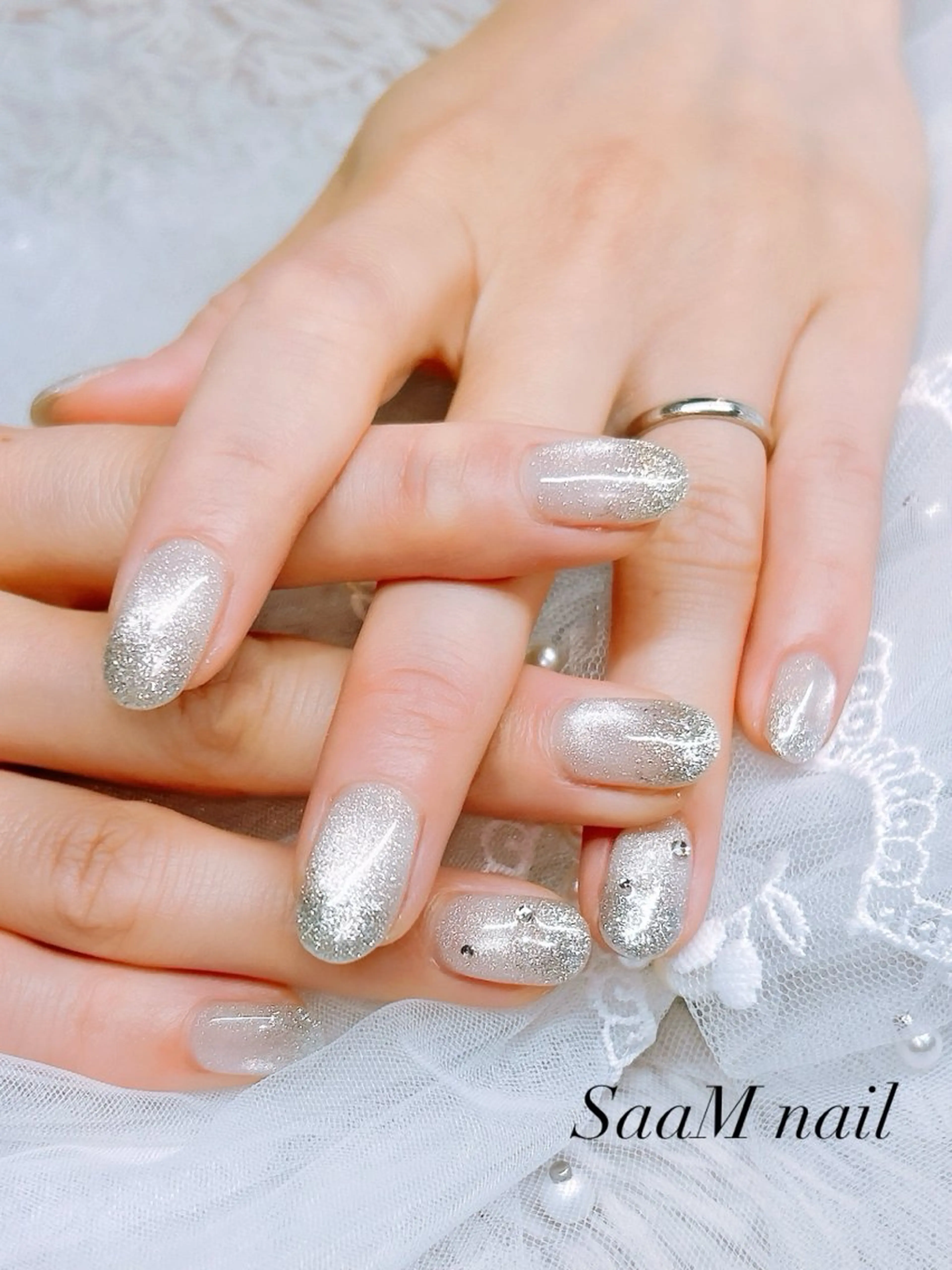 ネイル ブライダルネイル ハンドネイル SaaM nailのネイルデザイン