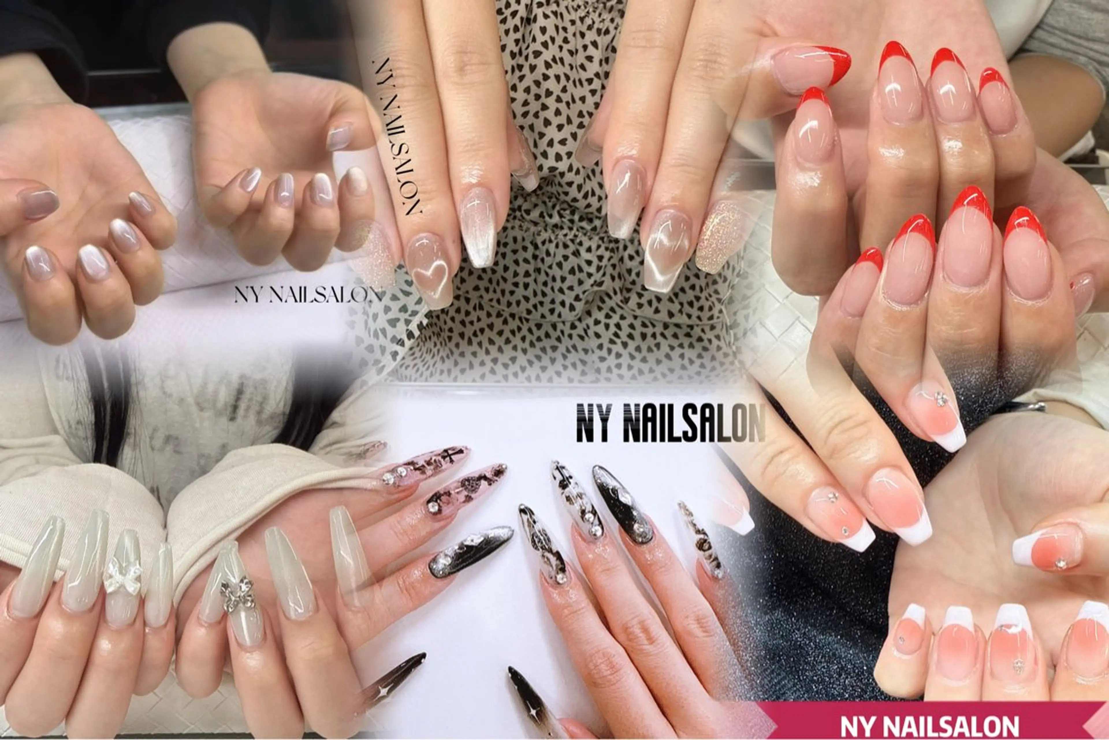 ネイル 長さ出し フットネイル ジェルネイル 韓国ネイル マグネットネイル ハンドネイル NYネイルサロン 千葉中央店のネイルデザイン