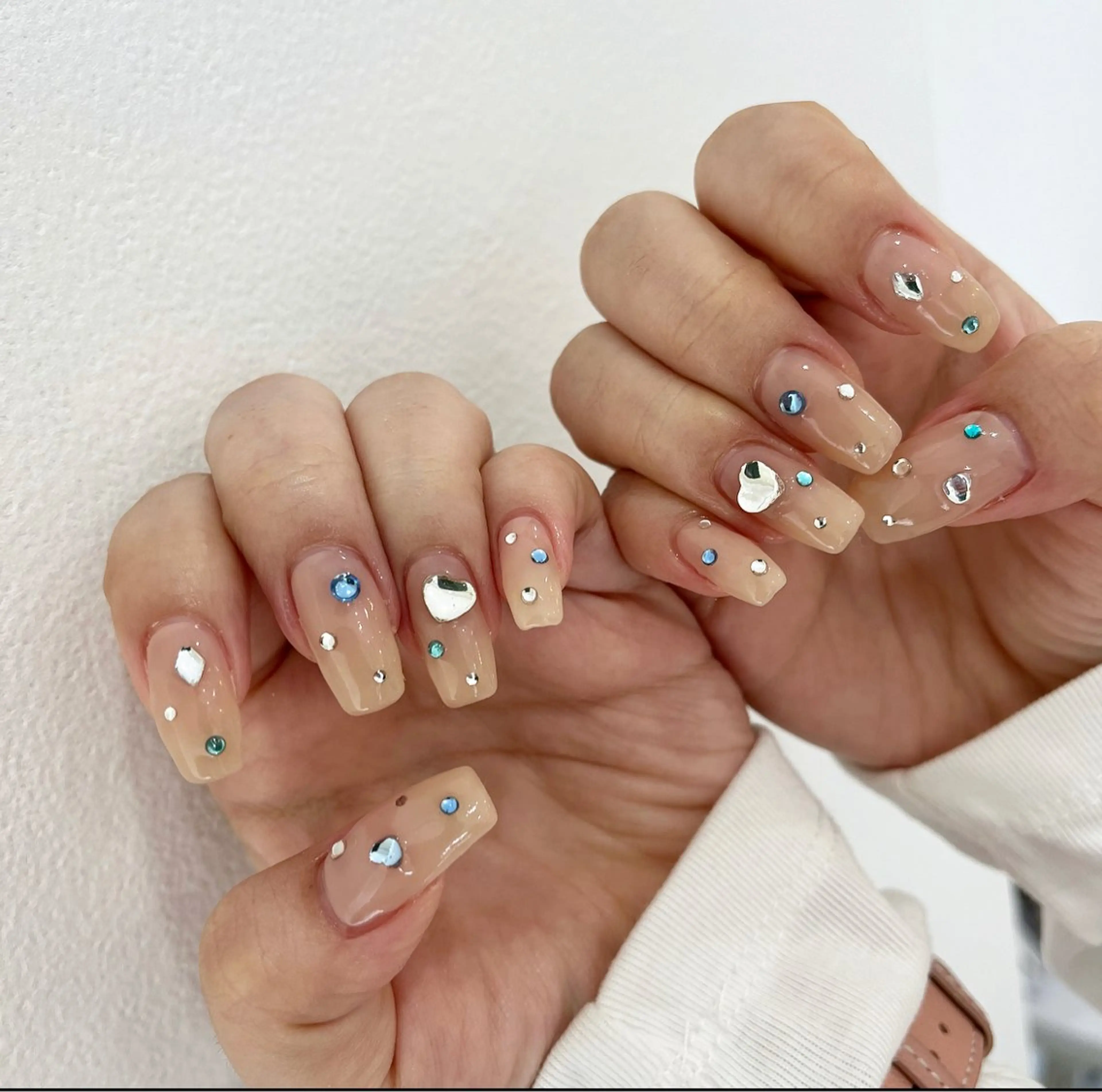 ネイル 長さ出し フットネイル ジェルネイル 韓国ネイル マグネットネイル #Amin nail salonのネイルデザイン