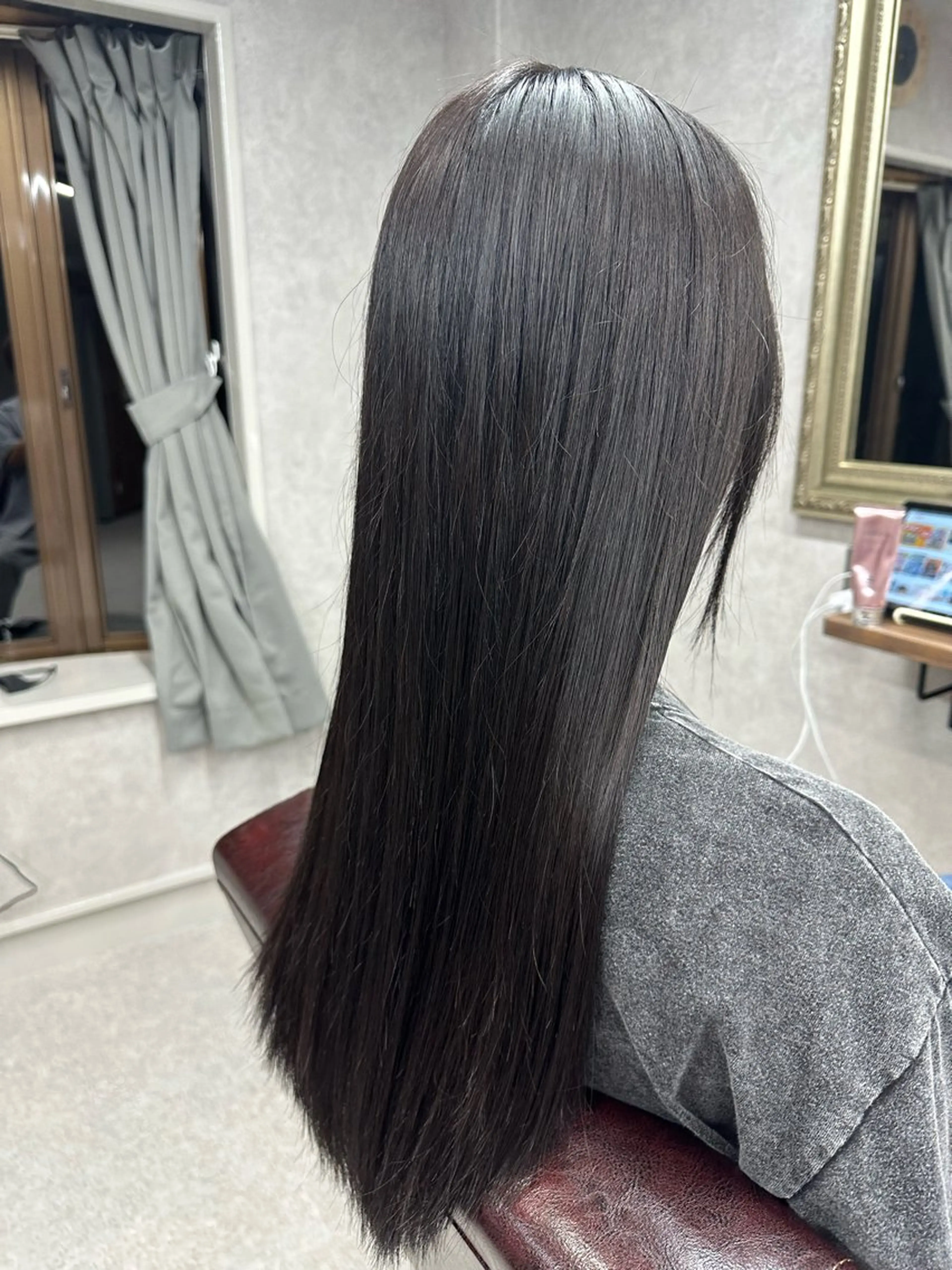 ロング カット 縮毛矯正 トリートメント Lien 深井店のヘアスタイル