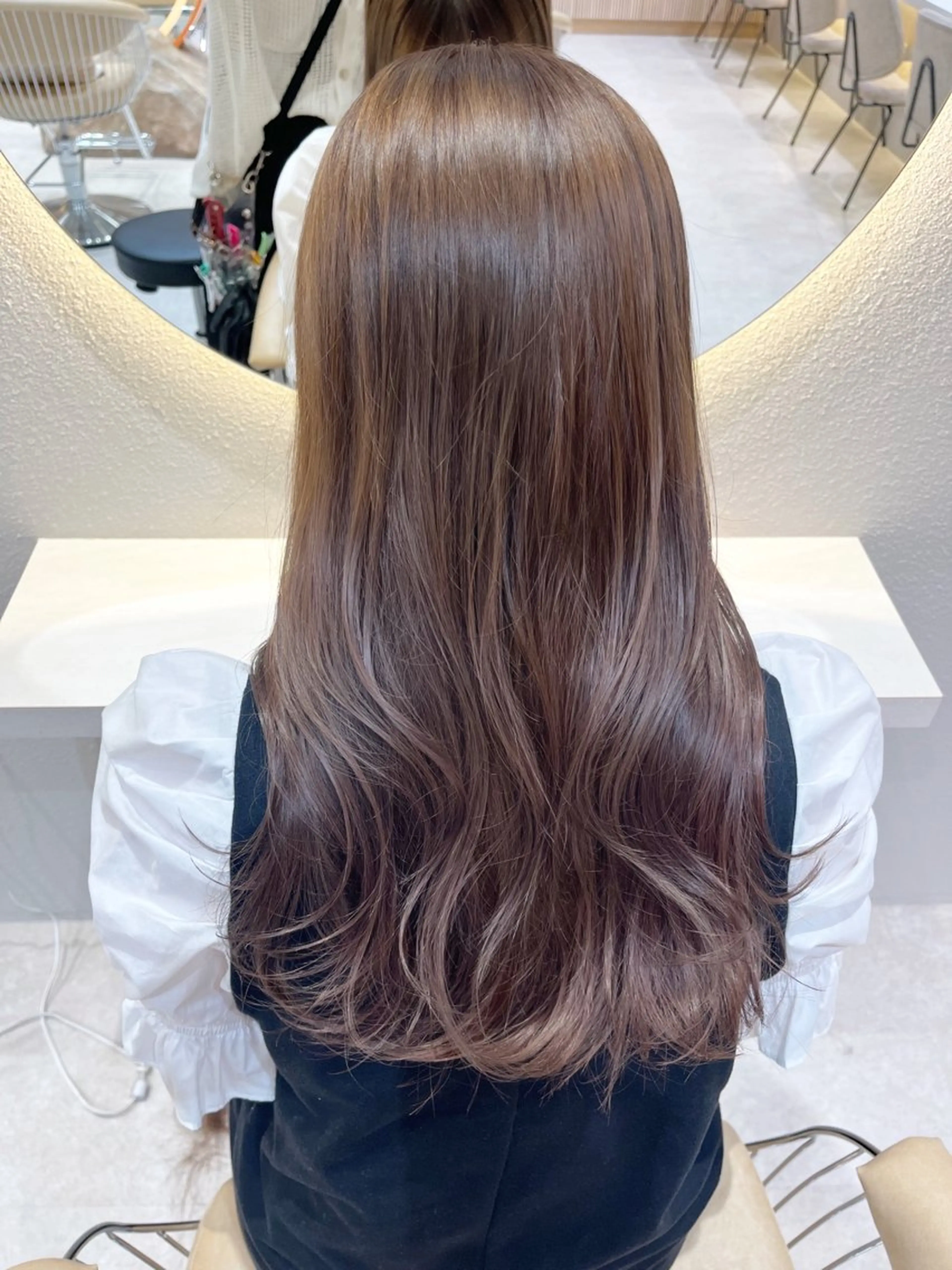 ロング カラー 透明感カラー🤎 中川智帆のヘアスタイル