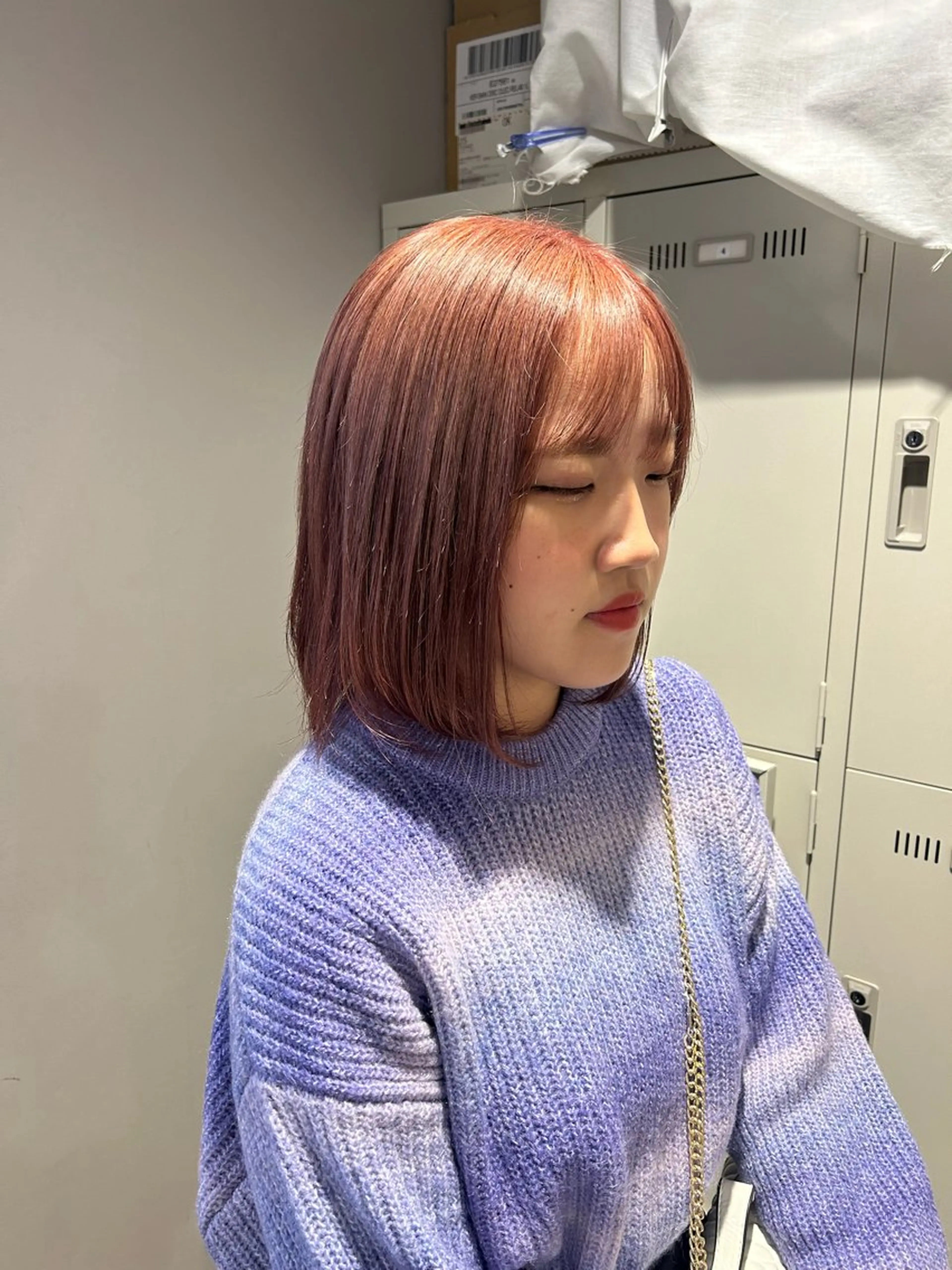 カラー 透明感ベージュ🤎 ナチュラルレイヤーのヘアスタイル