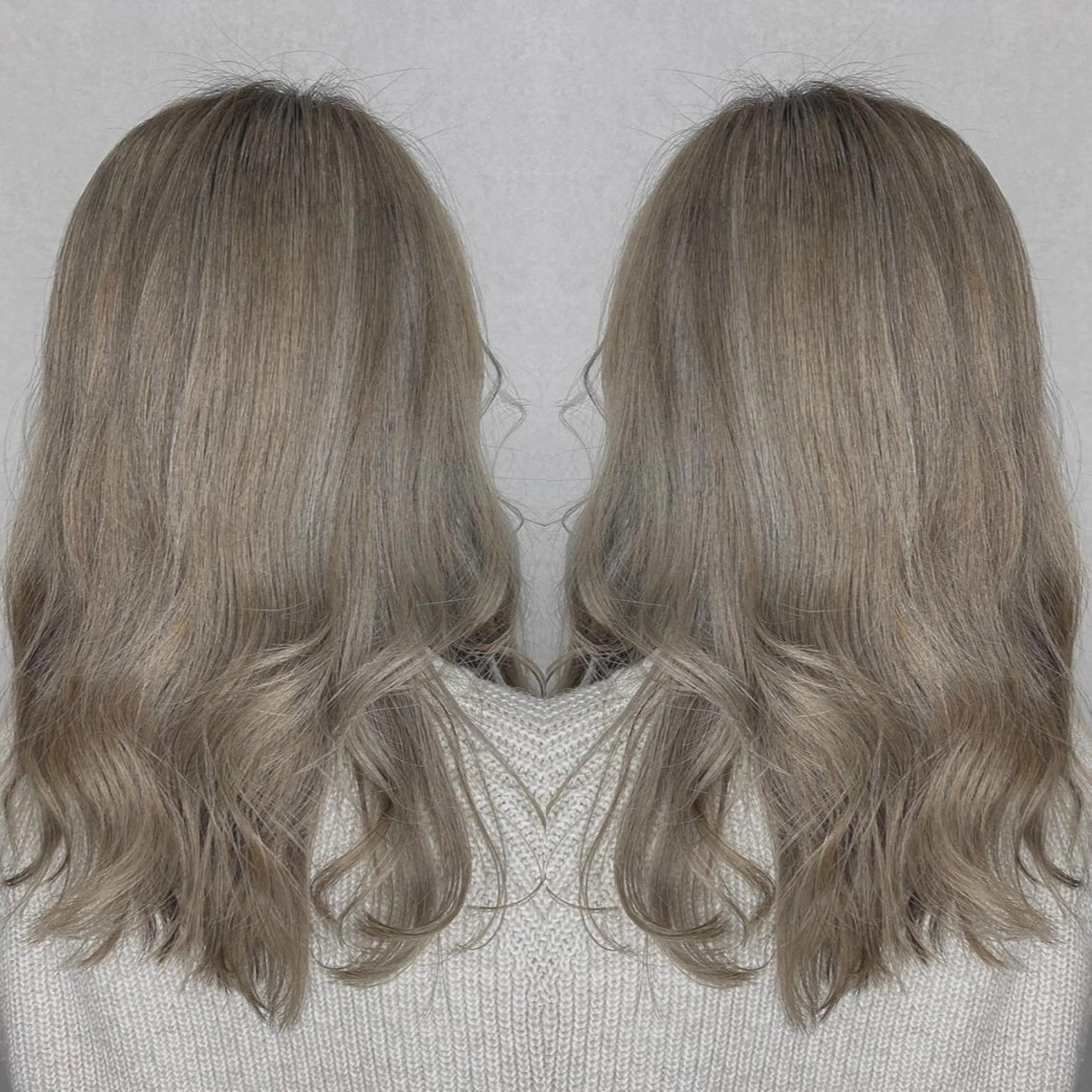 セミロング カット ヘアカラー トリートメント Designer EGGのマツエク・マツパデザイン