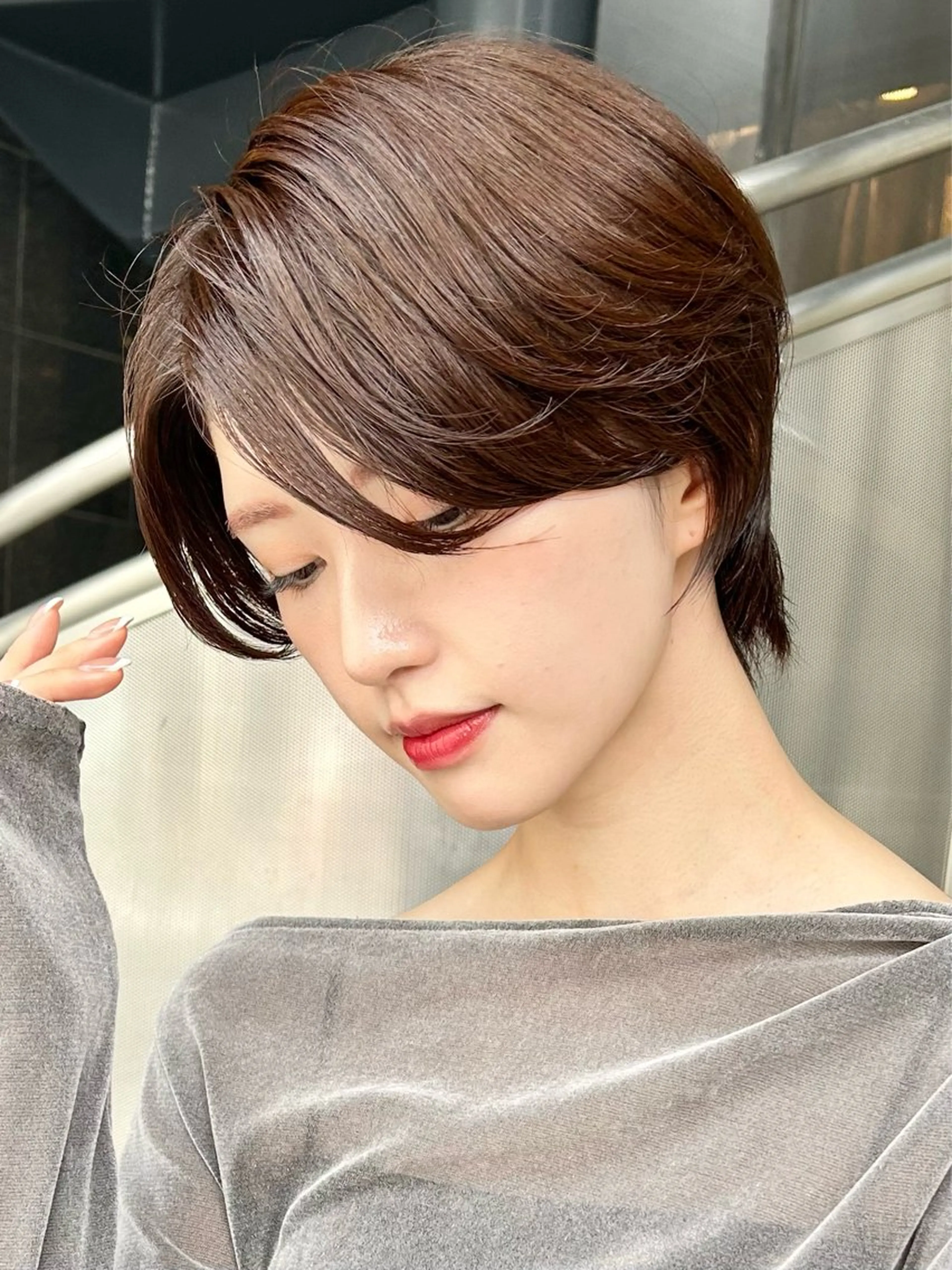 ショート カット ヘアカラー トリートメント calna by  elmo所属・ショート特化美容師 大阪京橋　大本　渉のヘアスタイル