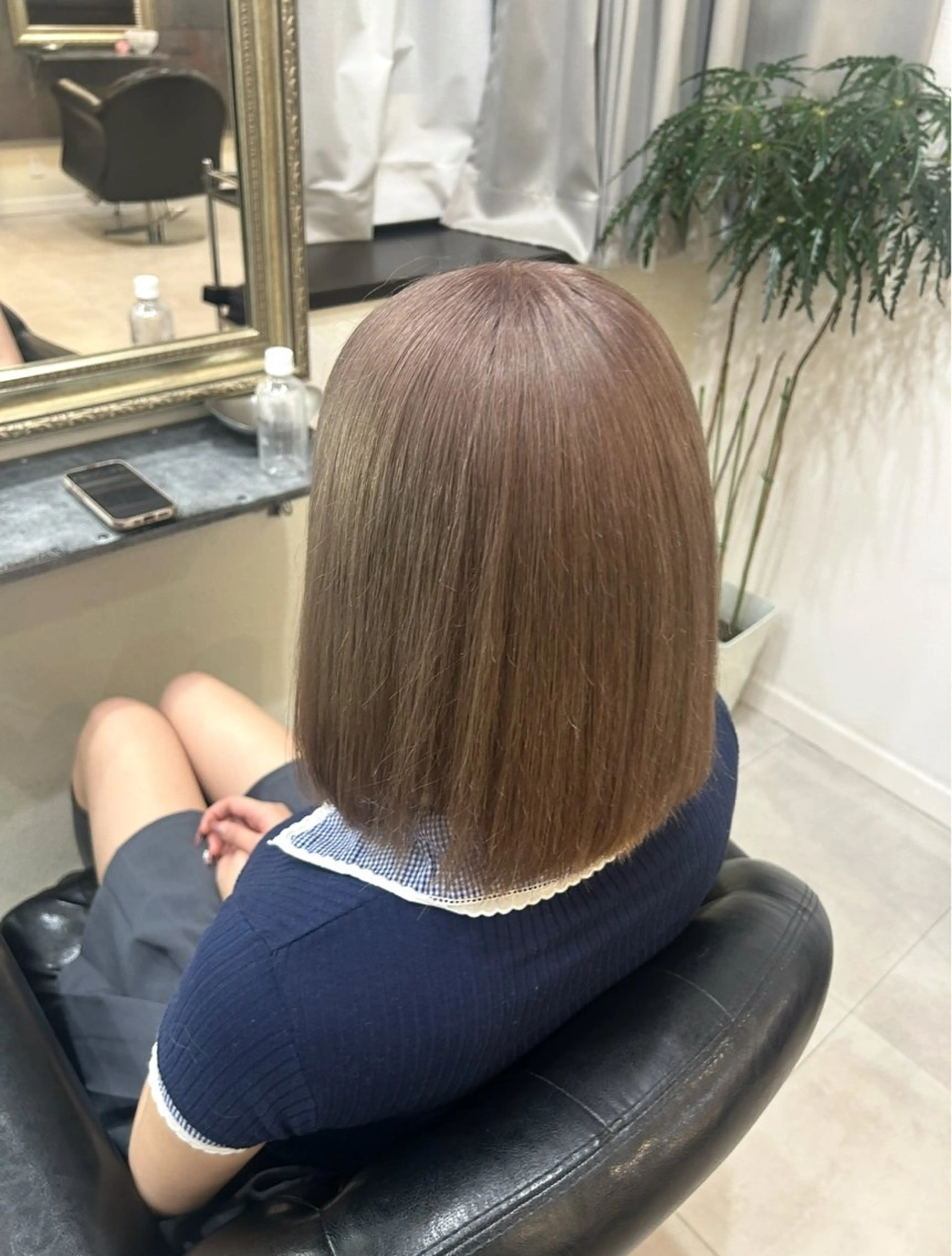 ミディアム ヘアカラー トリートメント 💎ケアブリーチ💎 艶カラー/ふうとのヘアスタイル